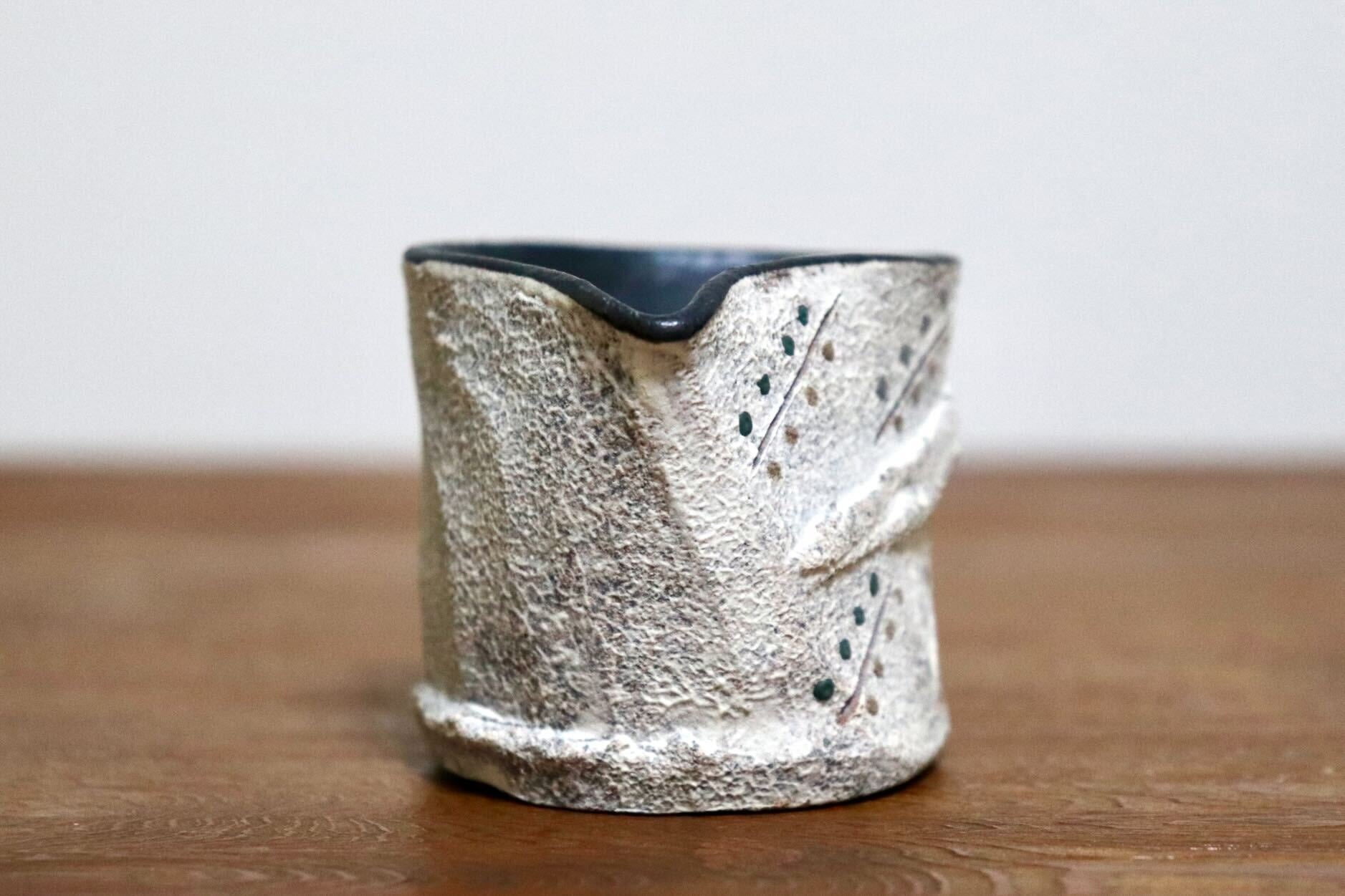 GMIO477B◯市野悟窯 市野哲次 丹波焼 ミルクピッチャー 陶器 丹波篠山 伝統工芸 未使用