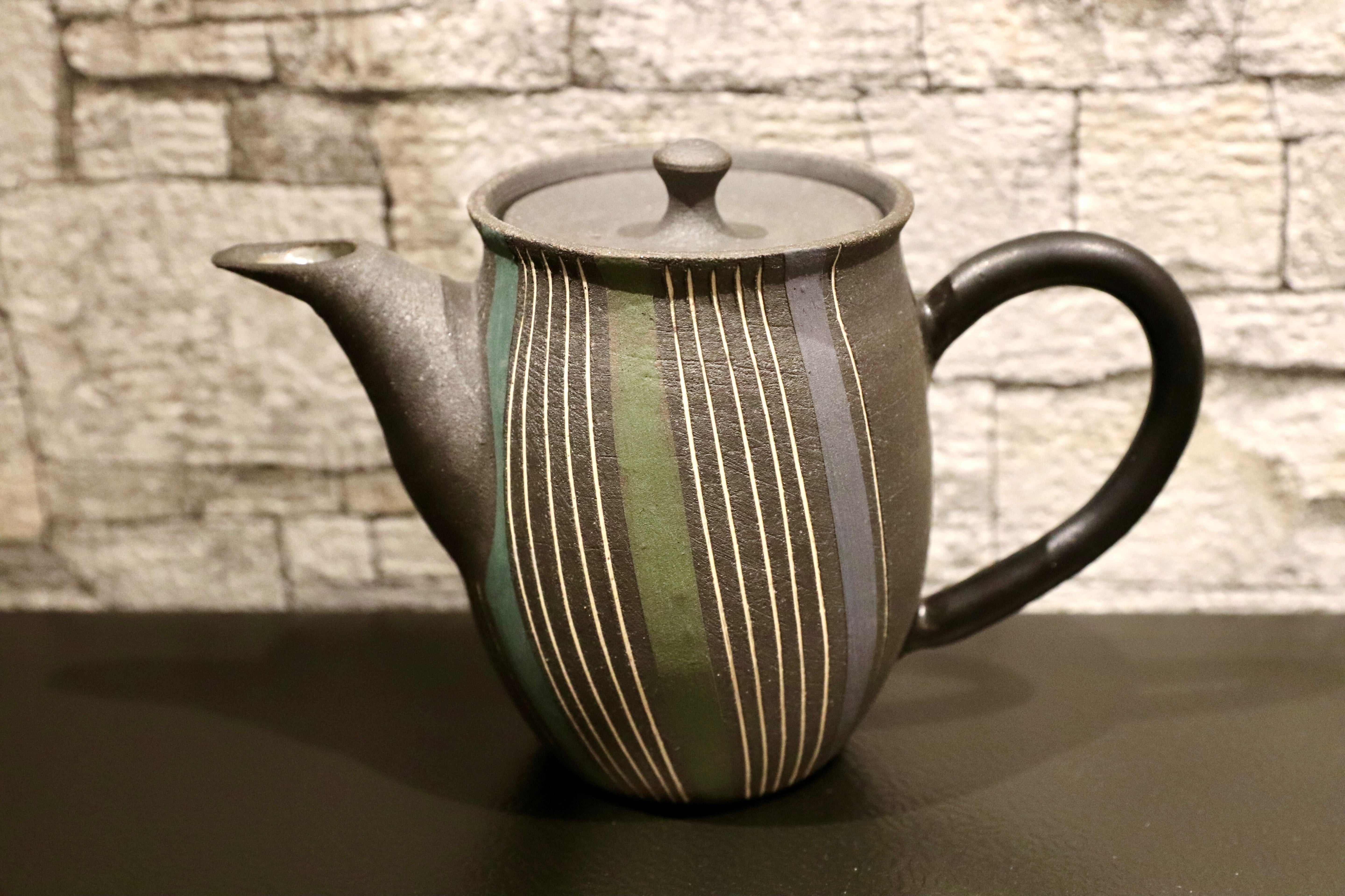 GMIO268○市野悟窯 丹波焼 ティーポット 丹波立杭焼 市野哲次 伝統工芸 煎茶道具 茶器 急須