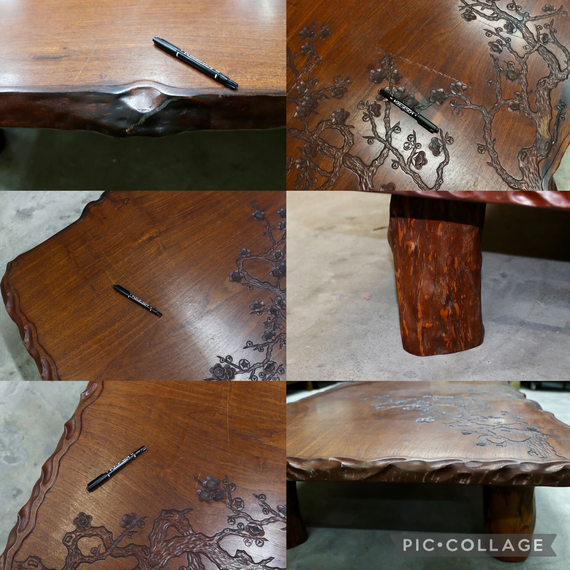 GMIH371○花梨材 座卓 センターテーブル リビングテーブル ローテーブル 和室 座敷 和家具 レトロ アンティーク