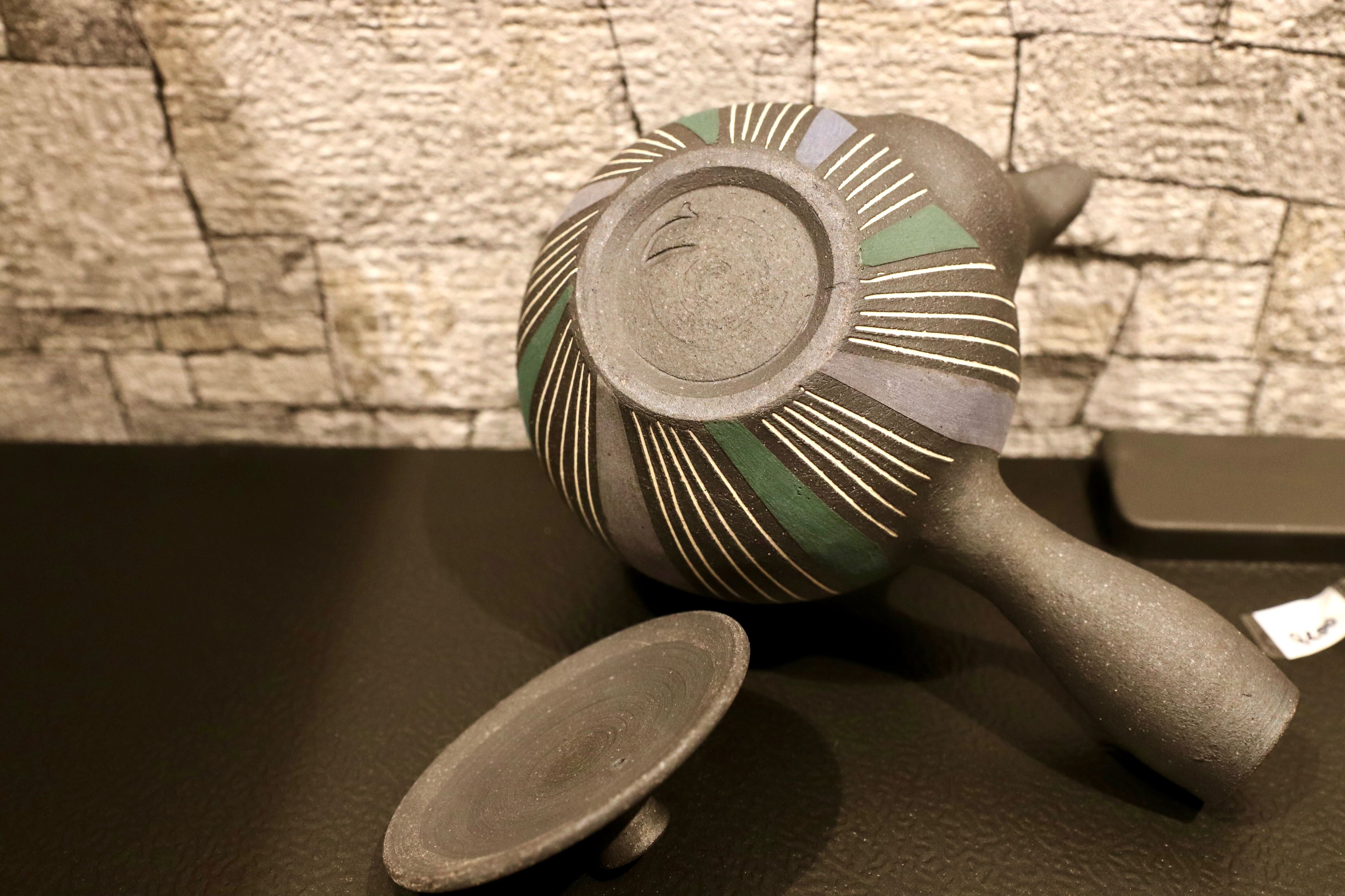 GMIO219○市野悟窯 丹波焼 ティーポット 丹波立杭焼 市野哲次 伝統工芸 煎茶道具 茶器 急須