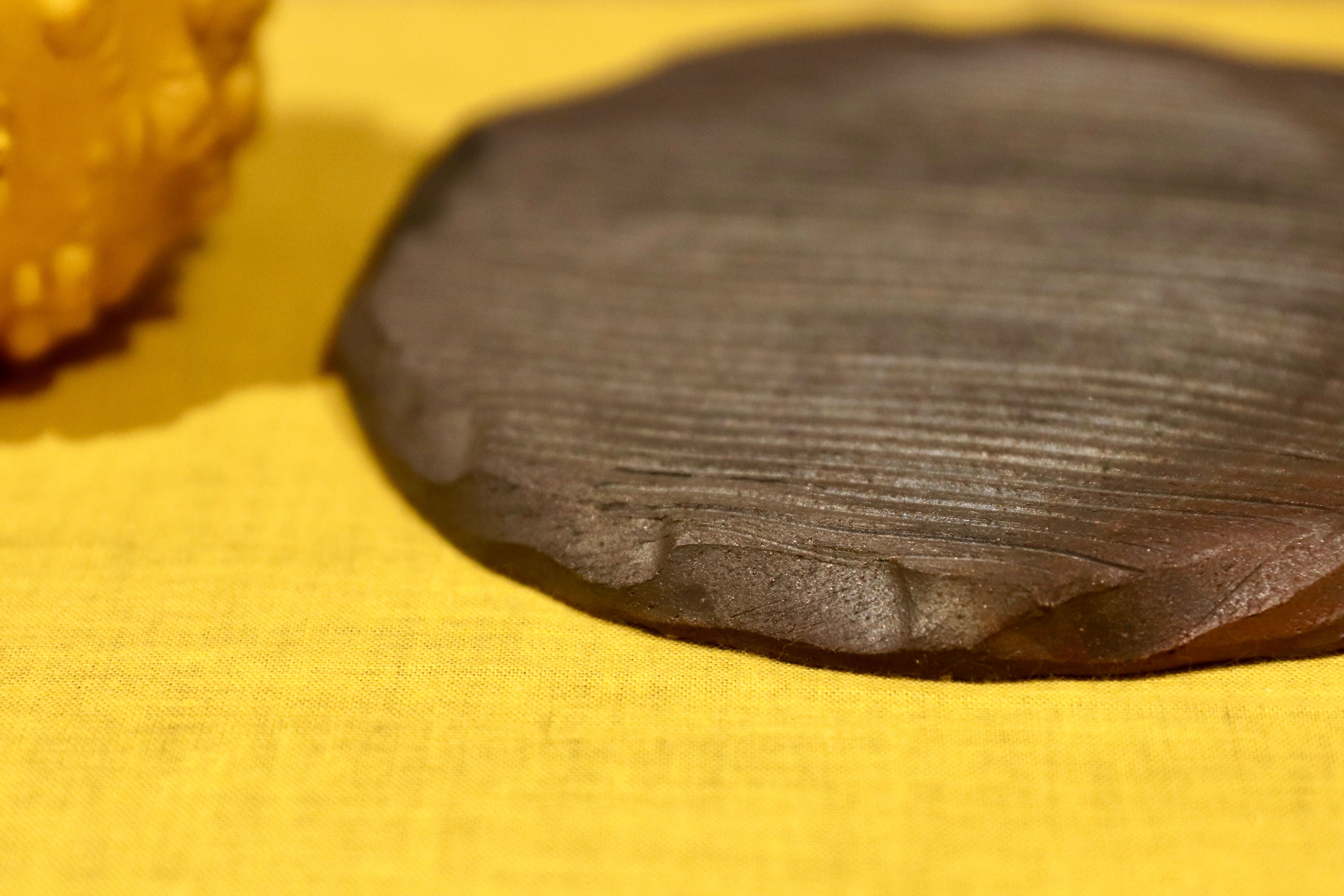 GMIO258○市野悟窯 市野哲次 丹波焼 丹波立杭焼 ソーサー コースター 伝統工芸