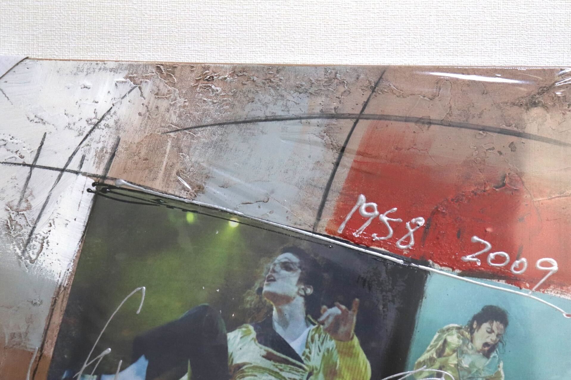 GMIK749A◯マイケル・ジャクソン アートパネル 大型 インテリアボード コラージュアート