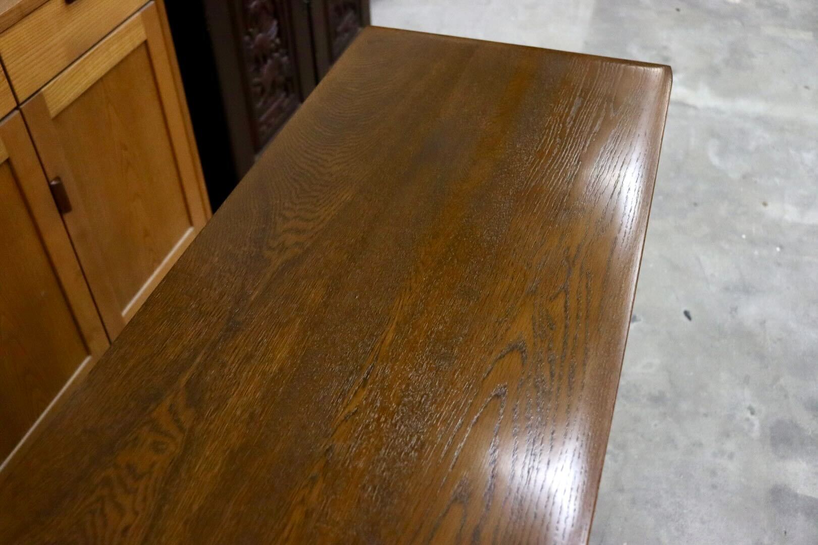 GMIS343○山室家具 ESPOIR エスポアール サイドボード リビングボード キャビネット 旭川家具 楢材 カントリー 飾り棚