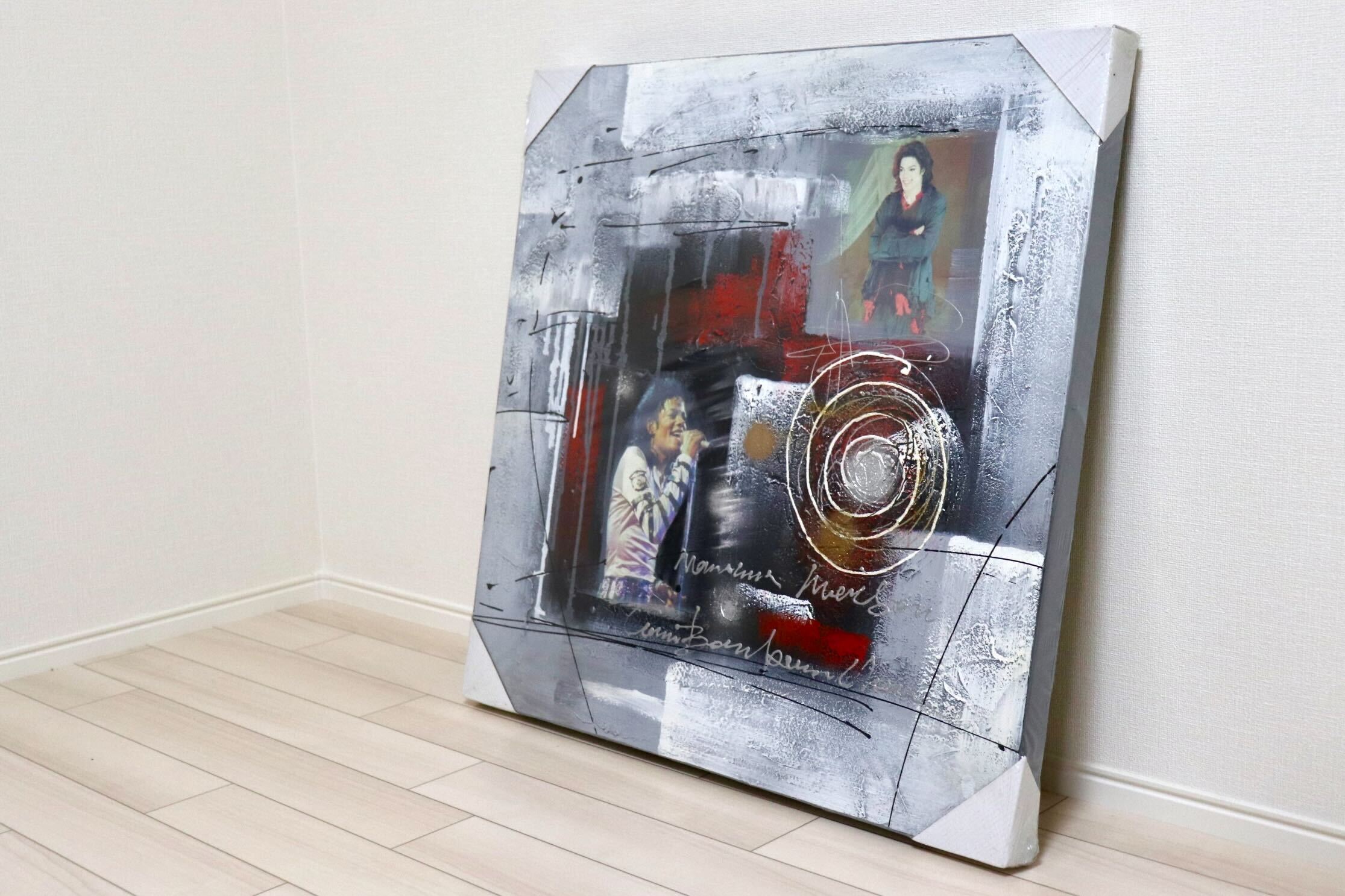 GMIK749C◯マイケル・ジャクソン アートパネル 大型 インテリアボード コラージュアート