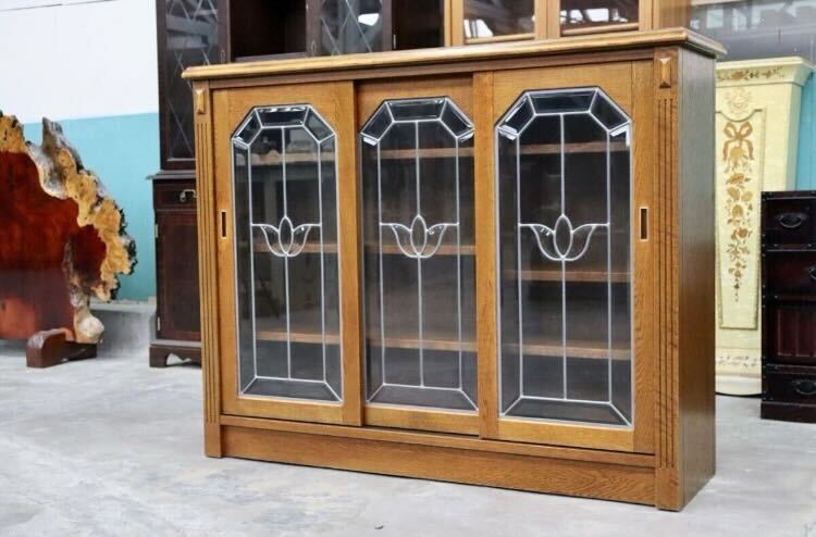 GMIS274○三越家具 Brugge ブルージュ キャビネット サイドボード リビングボード 飾り棚 三越伊勢丹 英国クラシック ヴィンテージ