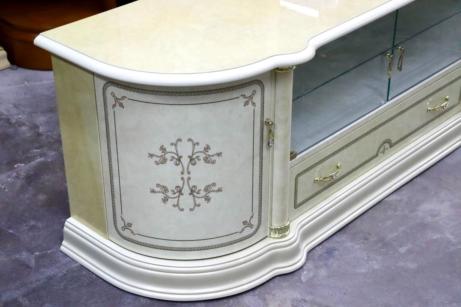 GMIS353A○SaltarelliMOBILI / サルタレッリモビリ フローレンス TVボード AVボード ローボード 輸入家具 ロココ調 イタリア 定価約34.4万