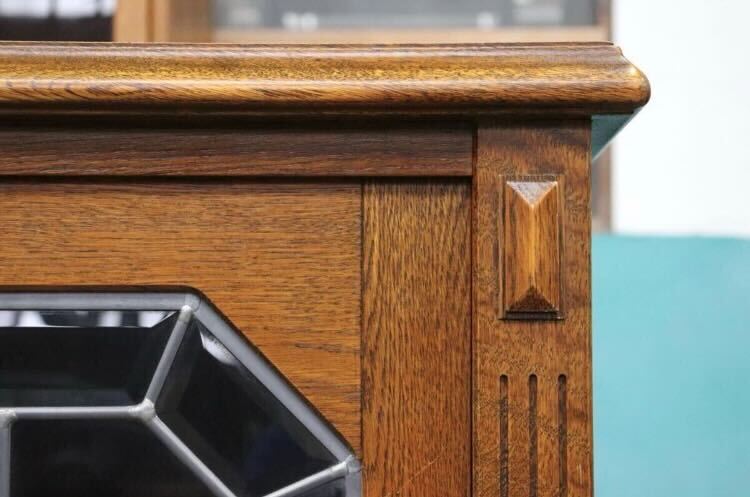 GMIS274○三越家具 Brugge ブルージュ キャビネット サイドボード リビングボード 飾り棚 三越伊勢丹 英国クラシック ヴィンテージ