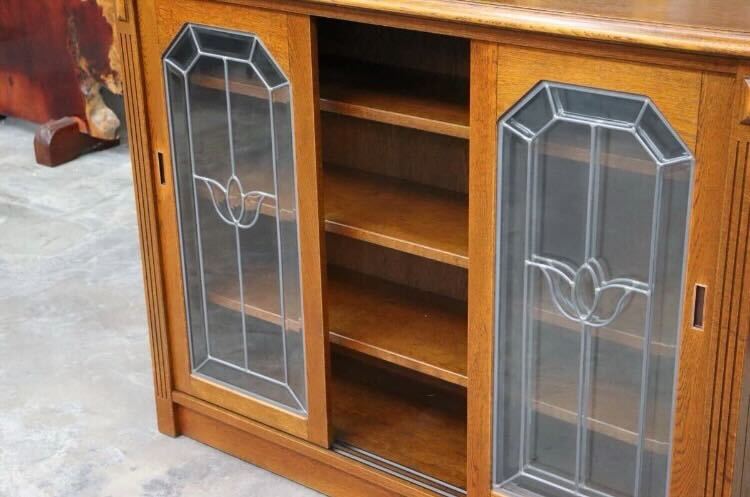 GMIS274○三越家具 Brugge ブルージュ キャビネット サイドボード リビングボード 飾り棚 三越伊勢丹 英国クラシック ヴィンテージ