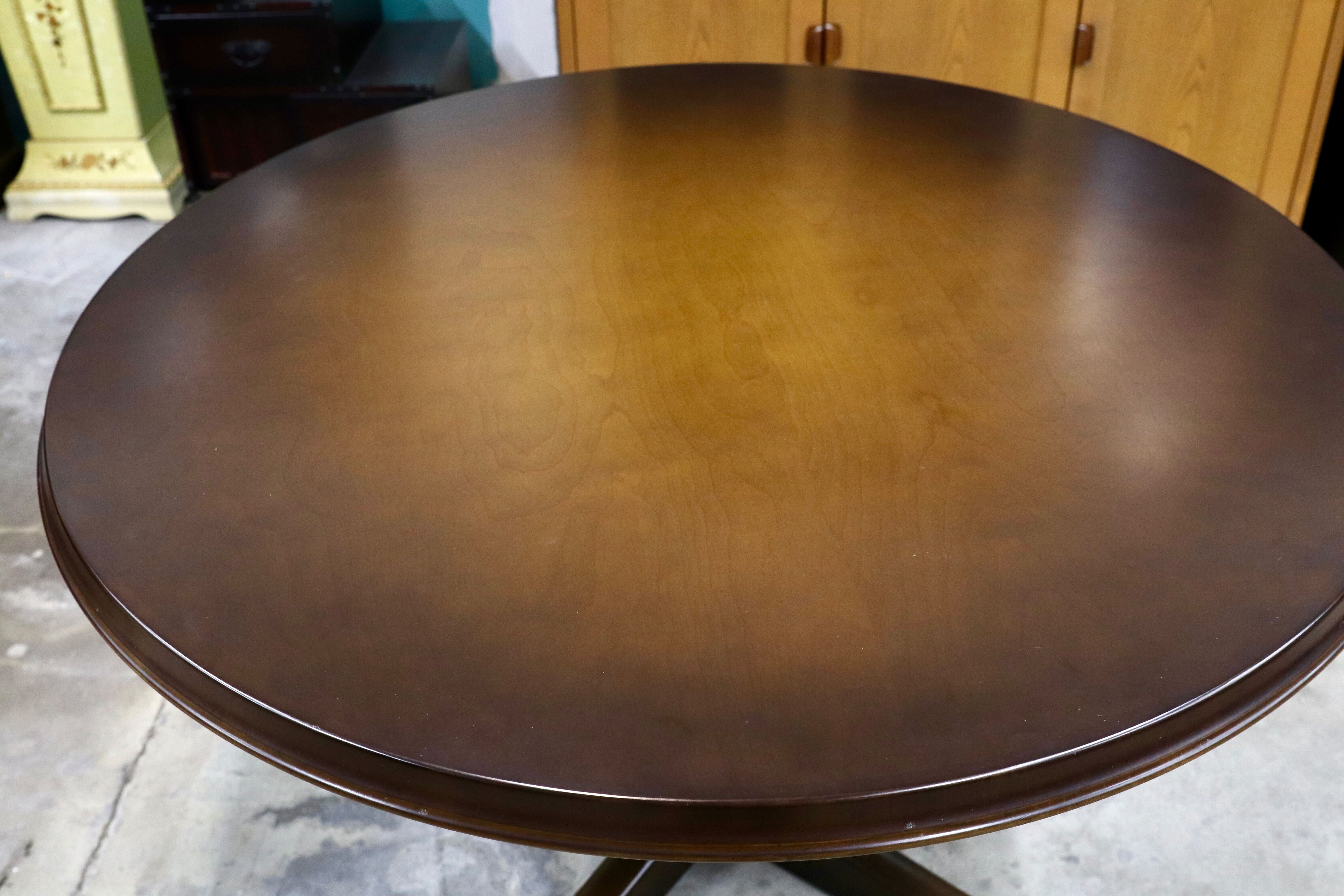 GMIH309○飛騨産業 / HIDA キツツキ ラウンドテーブル ダイニングテーブル 食卓テーブル レトロ カフェ 円卓 穂高 アンティーク 定価約22万