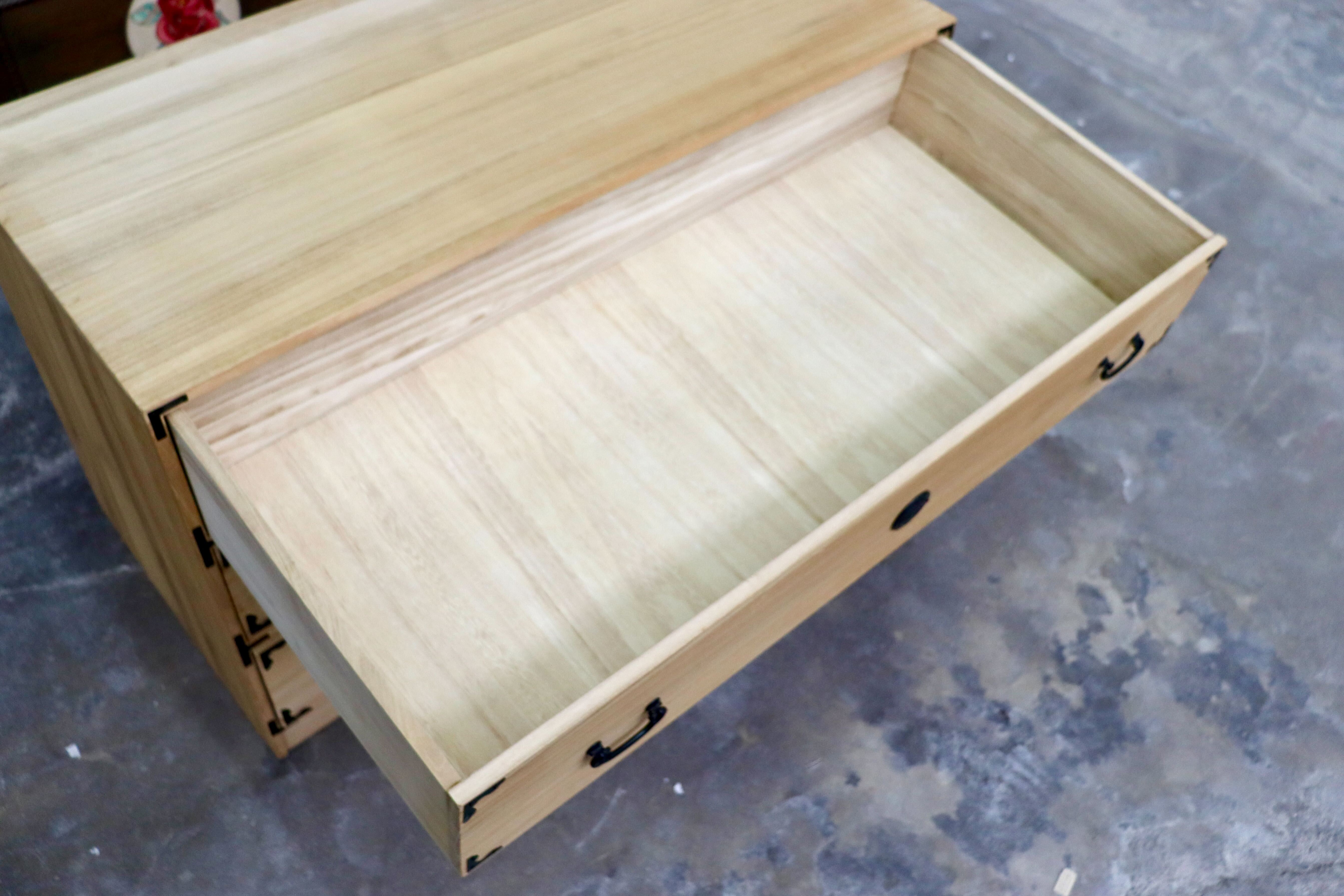 GMIH450D○桐箪笥 チェスト 収納家具 和家具 和箪笥 3段チェスト 衣装箪笥 着物収納 押し入れ 木製 シンプル レトロ