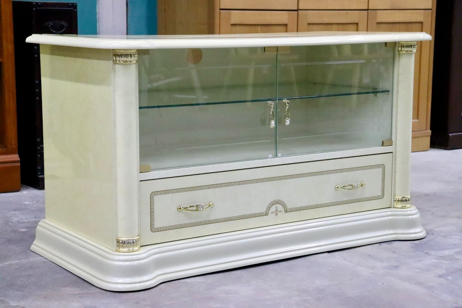 GMIS353B○SaltarelliMOBILI / サルタレッリモビリ フローレンス TVボード AVボード ローボード 輸入家具 ロココ調 イタリア 定価約24.7万