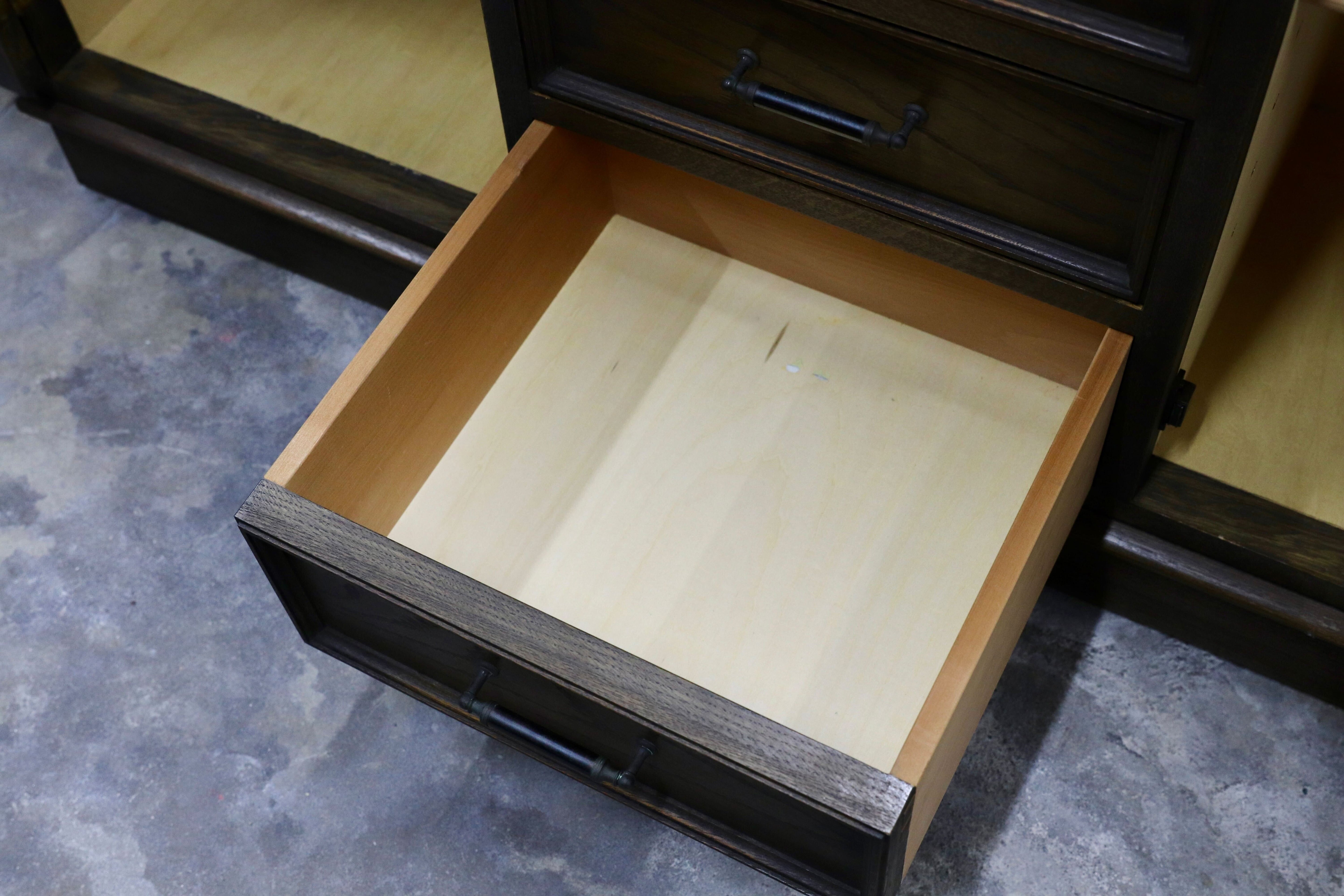 GMIK626○神戸洋家具 永田良介商店 サイドボード リビングボード 楢材 英国カントリー クラシック ヴィンテージ アンティーク