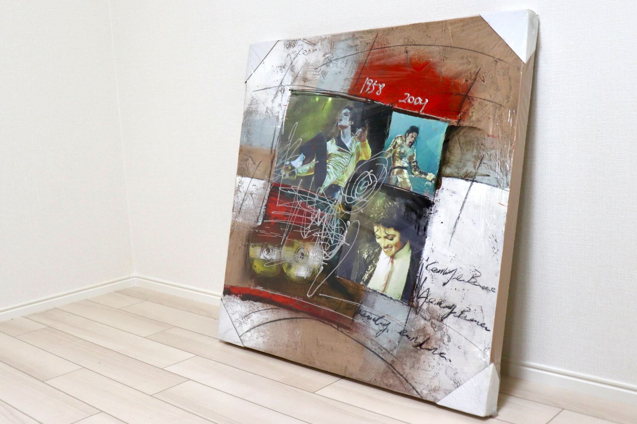 GMIK749G◯マイケル・ジャクソン アートパネル 大型 インテリアボード コラージュアート