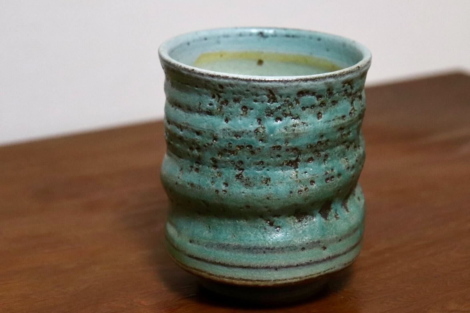 GMIO443F○千代市陶房 清水千代市 丹波焼 湯呑 陶器 丹波篠山 伝統工芸 未使用