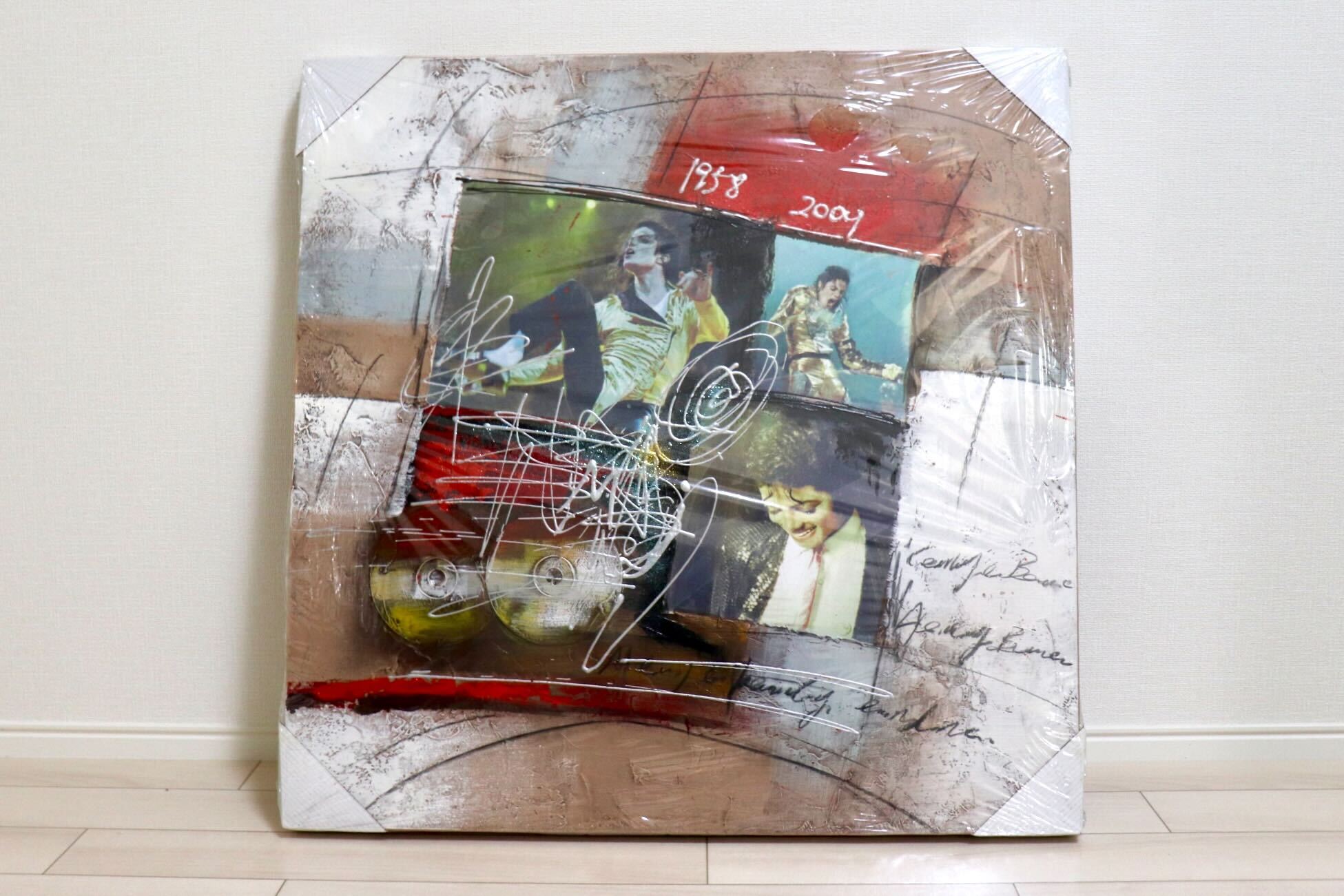 GMIK749G◯マイケル・ジャクソン アートパネル 大型 インテリアボード コラージュアート