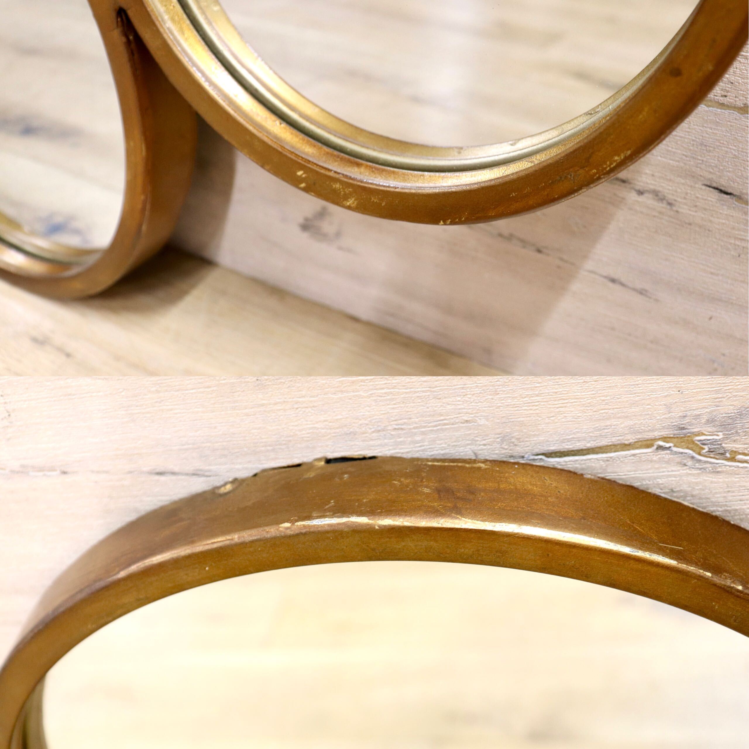 GMIS204○UTTERMOST ウォールミラー 壁掛けミラー 鏡 ゴールド インテリア モダン