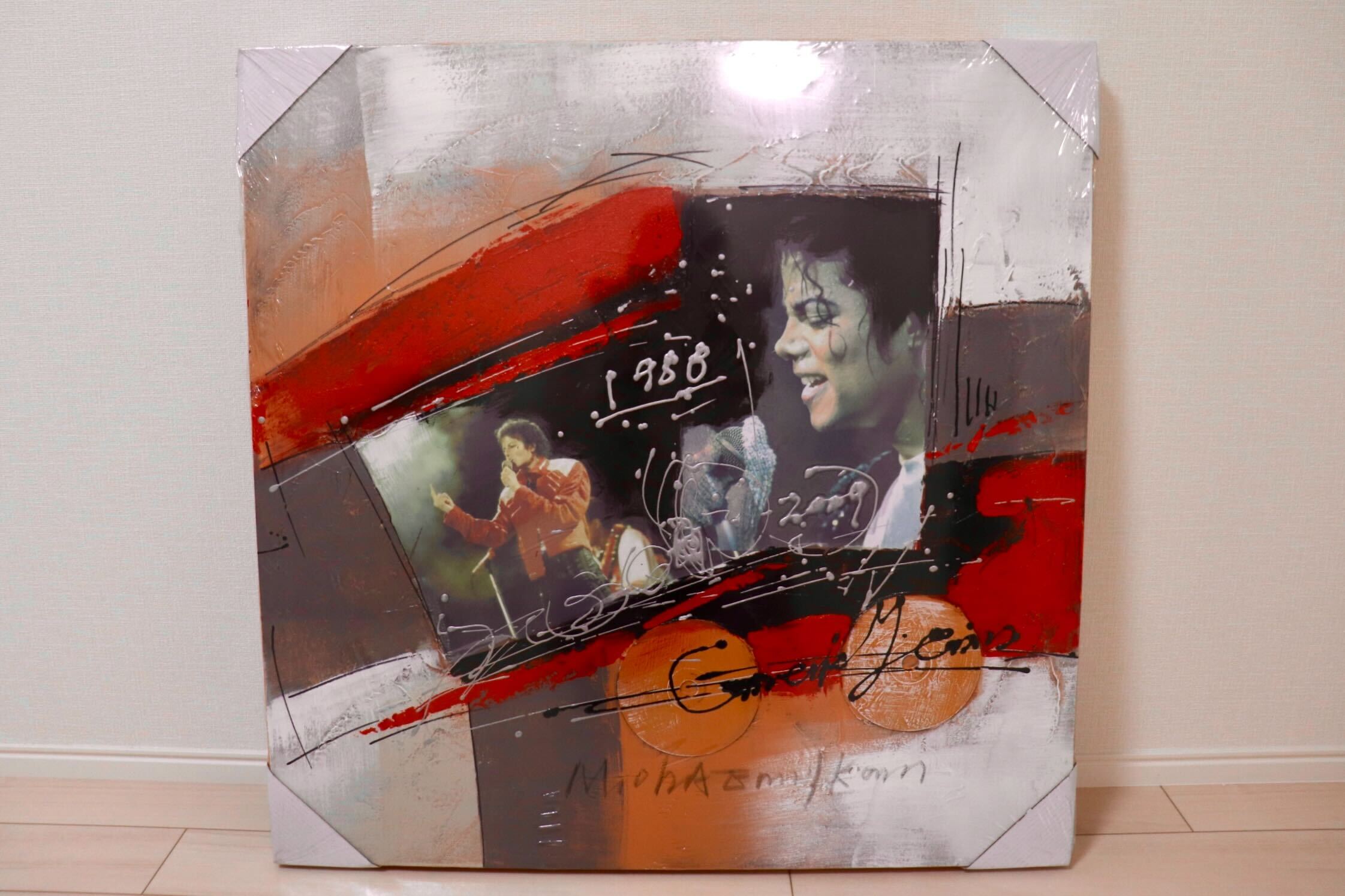 GMIK749B○マイケル・ジャクソン アートパネル 大型 インテリアボード コラージュアート