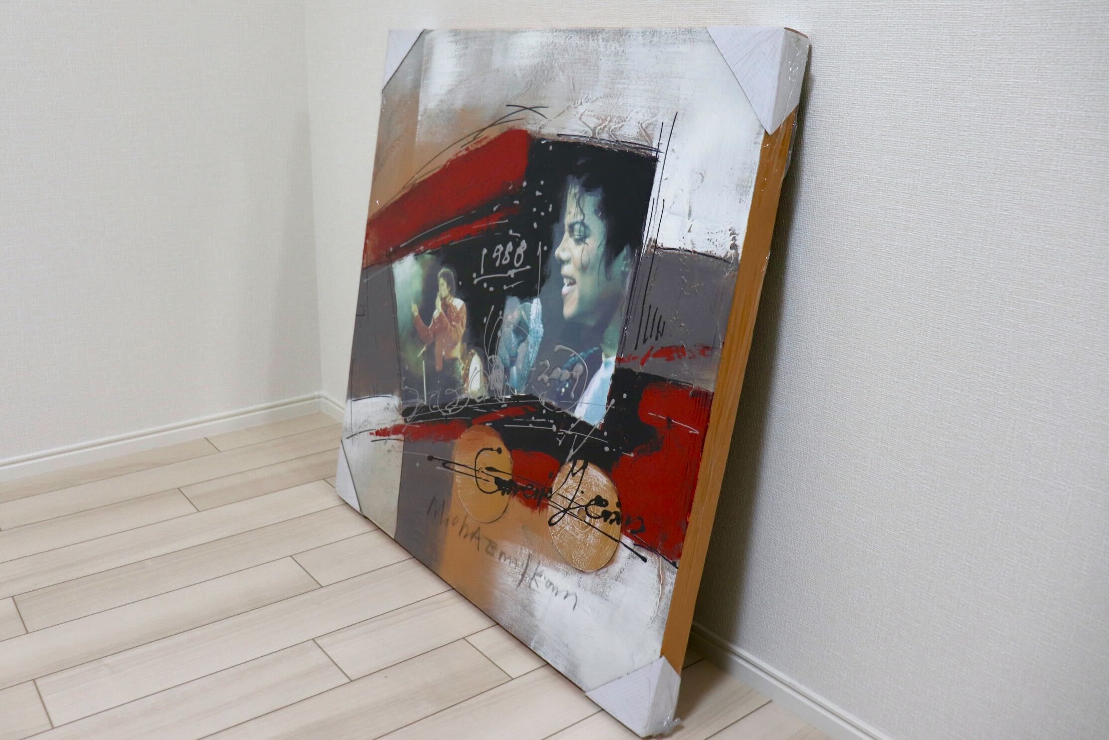 GMIK749B○マイケル・ジャクソン アートパネル 大型 インテリアボード コラージュアート