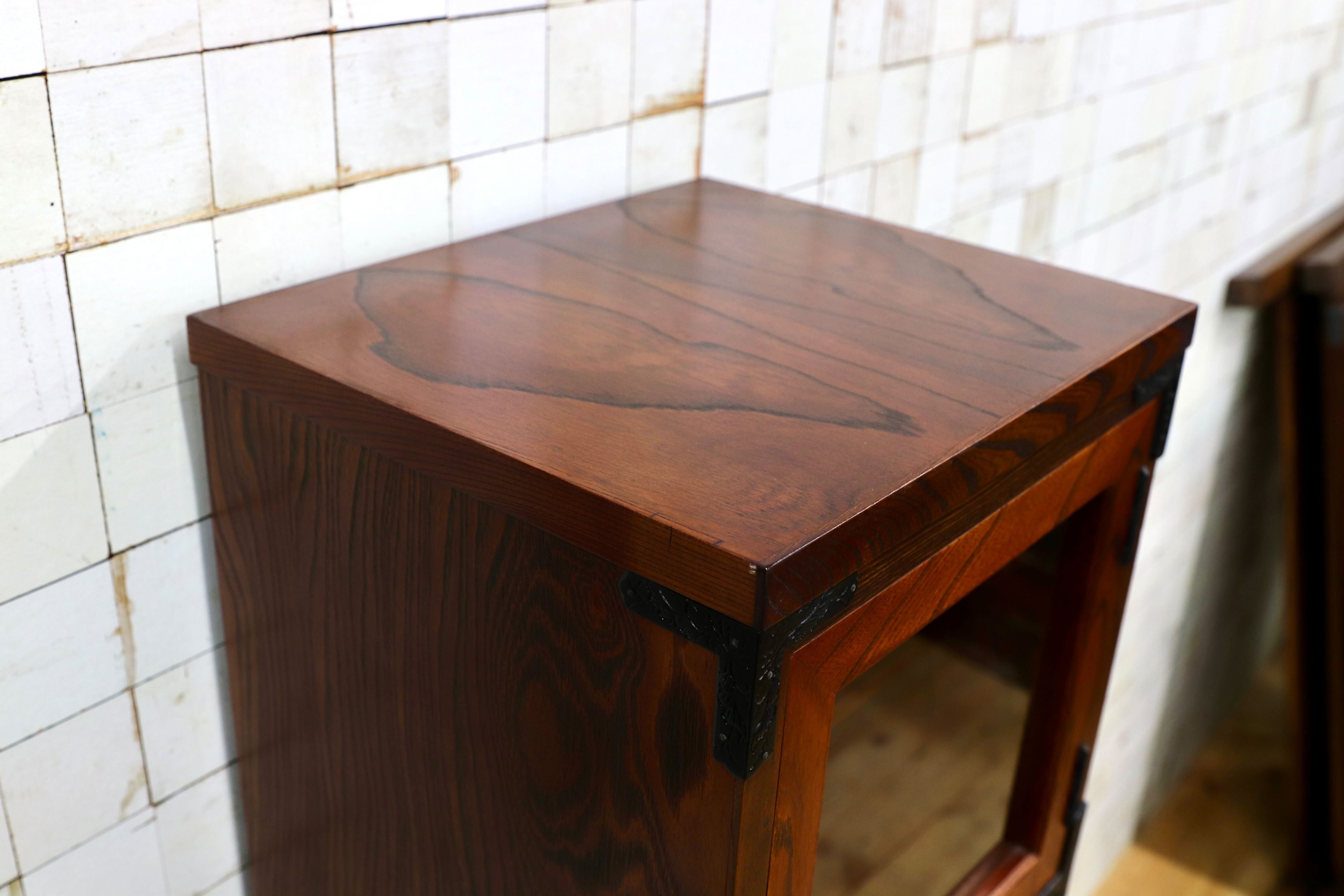 GMIS329○岩谷堂箪笥 スリムハイチェスト 整理箪笥 リビングボード キャビネット 民藝 伝統工芸 和家具 和モダン レトロ アンティーク