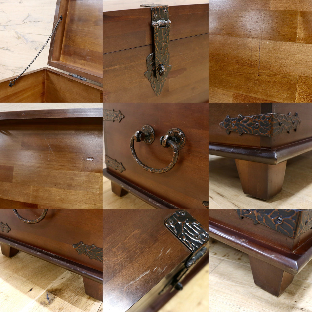 GMJH331A◯KOIZUMI / コイズミ 収納家具 トランクテーブル 収納ボックス 収納箱 木箱 ディスプレイ 店舗什器 アンティーク調 和モダン 宝箱