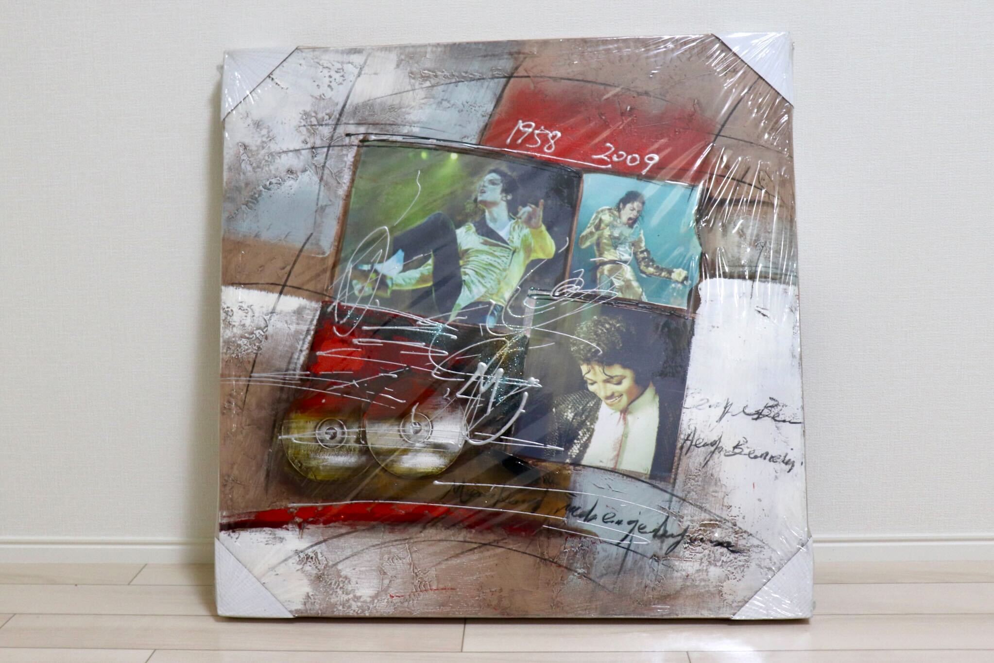 GMIK749K◯マイケル・ジャクソン アートパネル 大型 インテリアボード コラージュアート