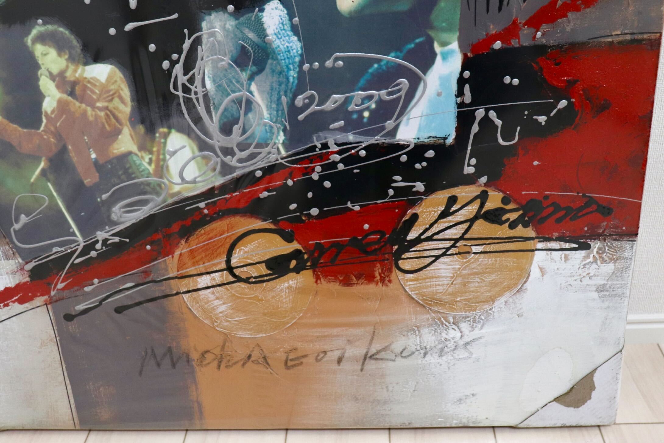 GMIK749H○マイケル・ジャクソン アートパネル 大型 インテリアボード コラージュアート