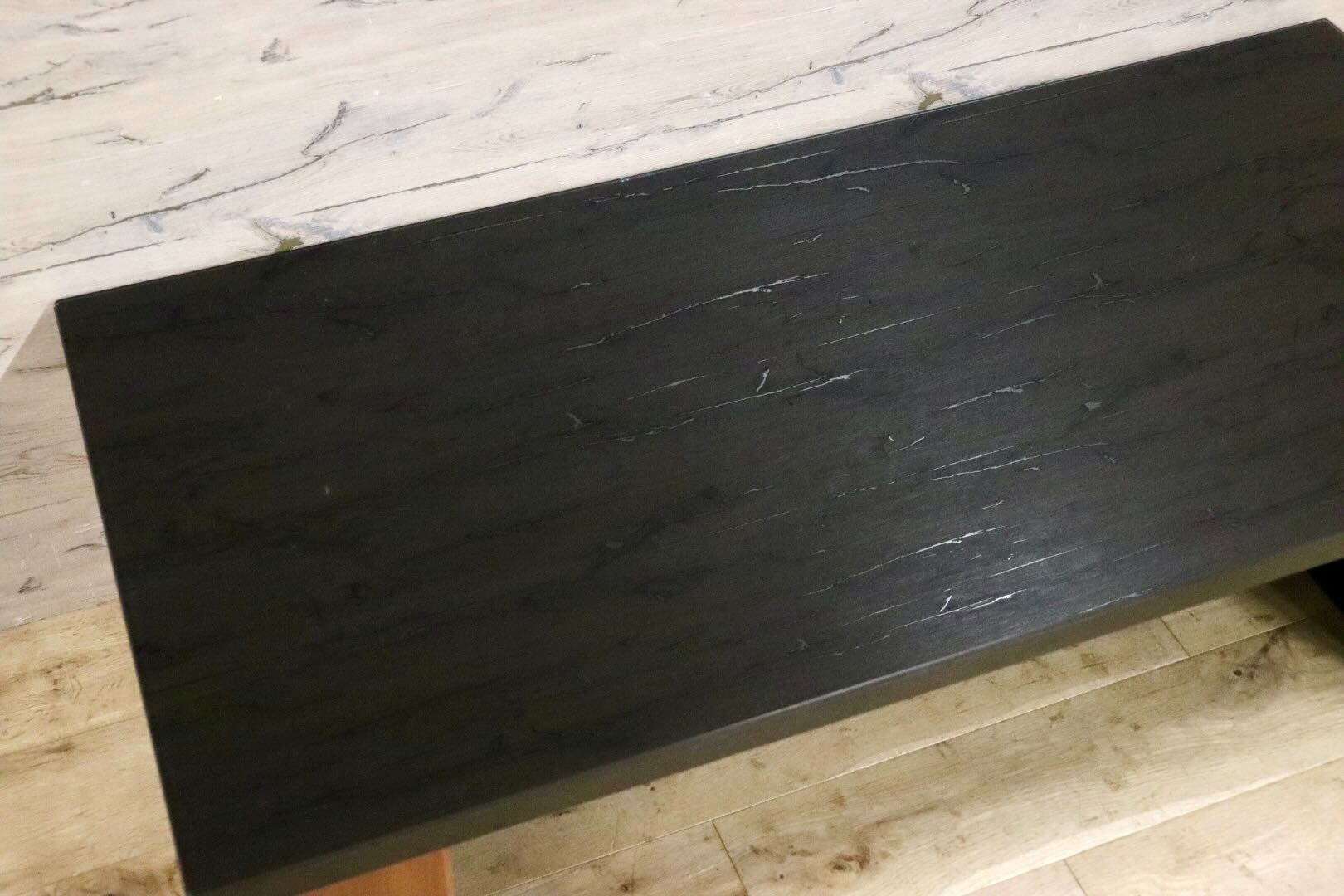 GMIS373A○Meuble / モーブル ノヴェル リビングテーブル センターテーブル ローテーブル ウォールナット ガラステーブル モダン 約12万