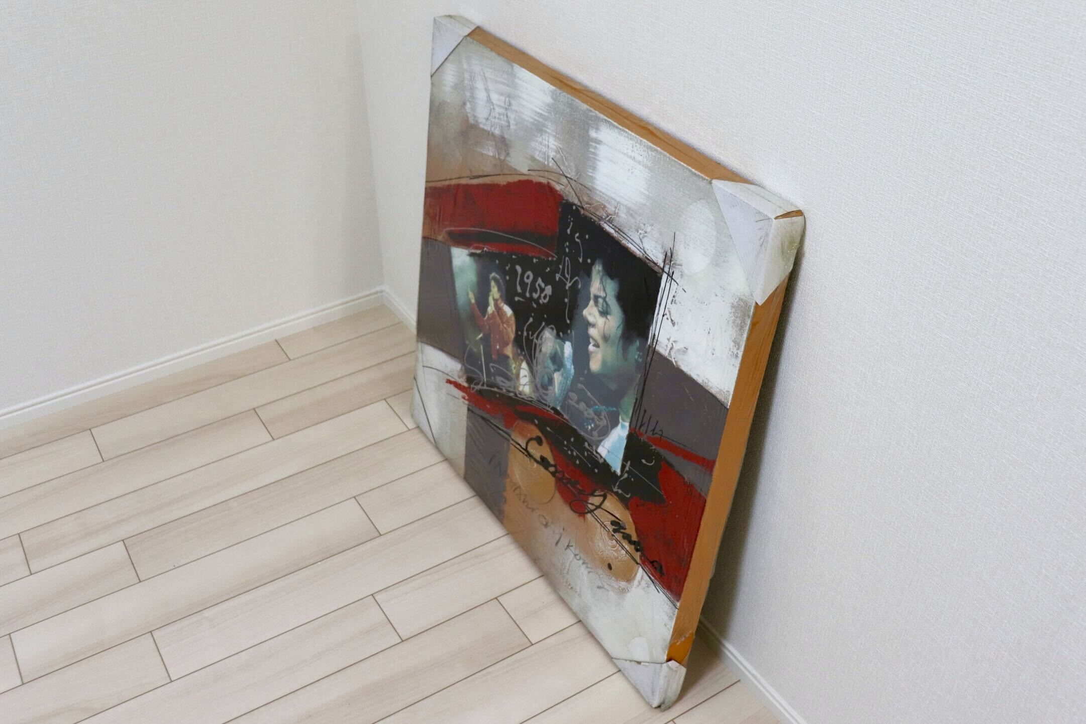 GMIK749J○マイケル・ジャクソン アートパネル 大型 インテリアボード コラージュアート