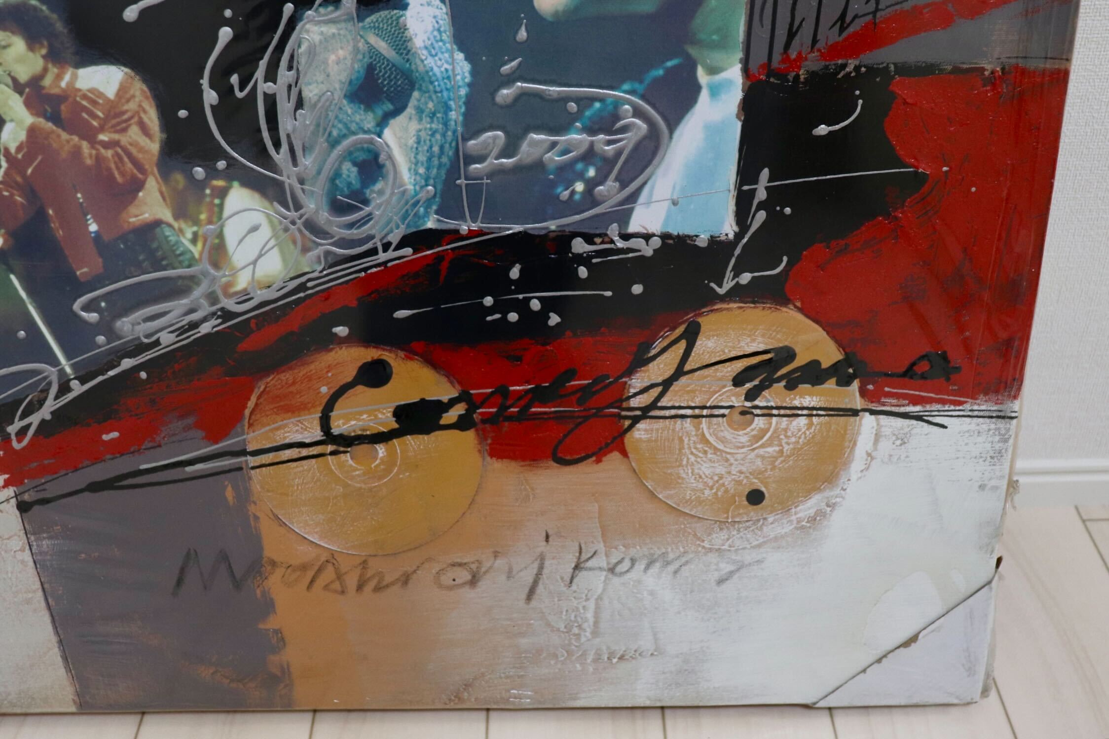 GMIK749D○マイケル・ジャクソン アートパネル 大型 インテリアボード コラージュアート