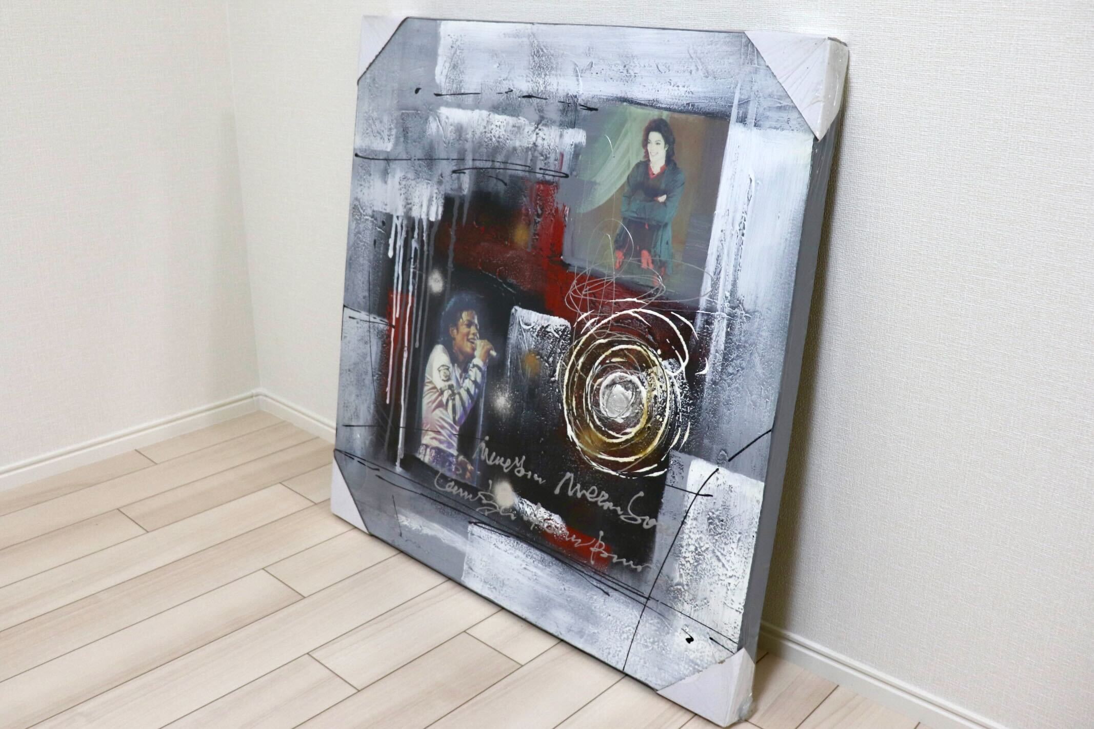 GMIK749L◯マイケル・ジャクソン アートパネル 大型 インテリアボード コラージュアート