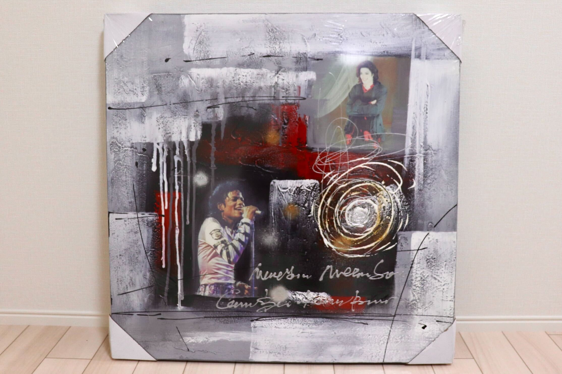 GMIK749L◯マイケル・ジャクソン アートパネル 大型 インテリアボード コラージュアート