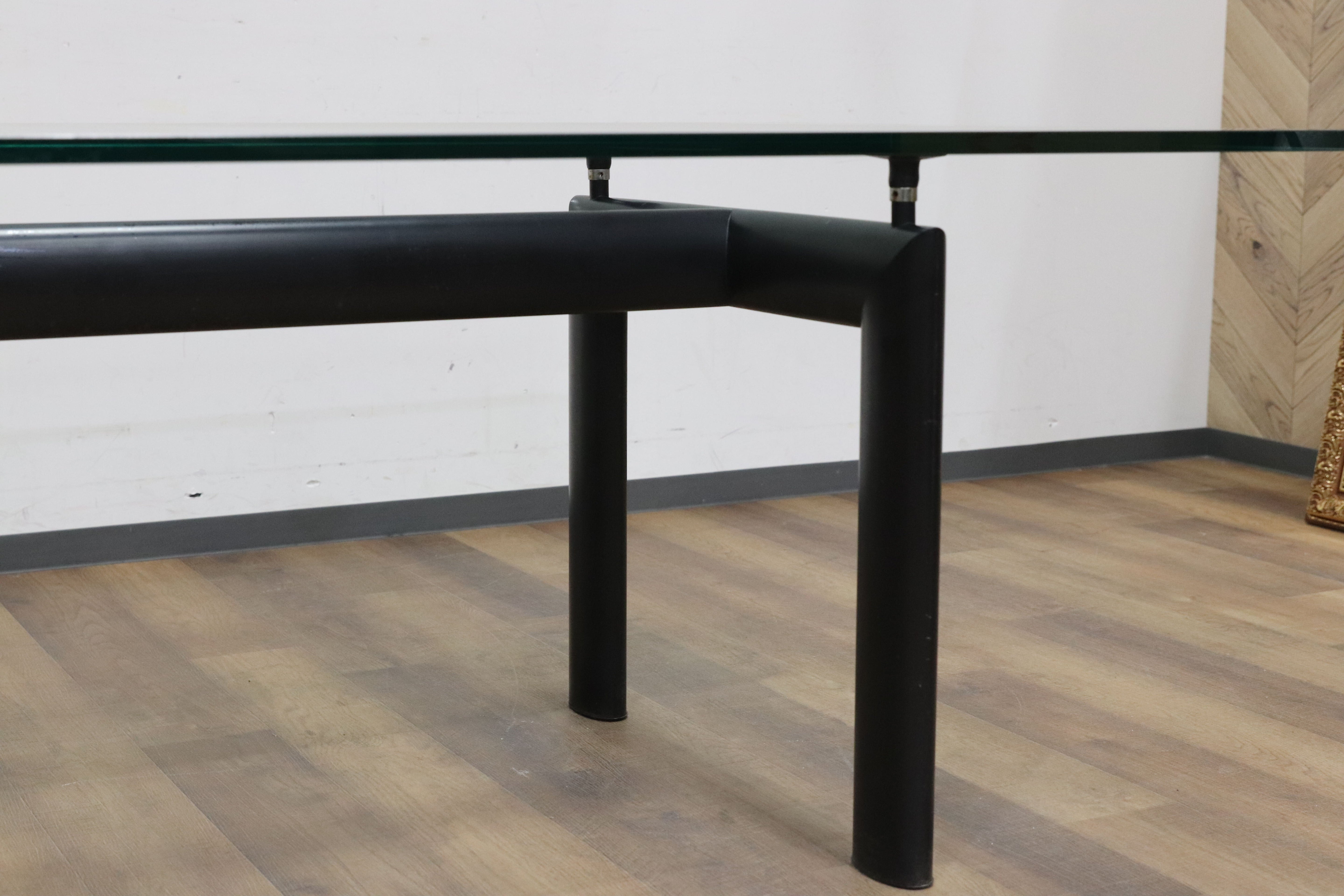 GMHK570○cassina / カッシーナ LC6 ダイニングテーブル ガラステーブル 食卓テーブル 特大 定価約120万 イタリアモダン ル・コルビュジェ