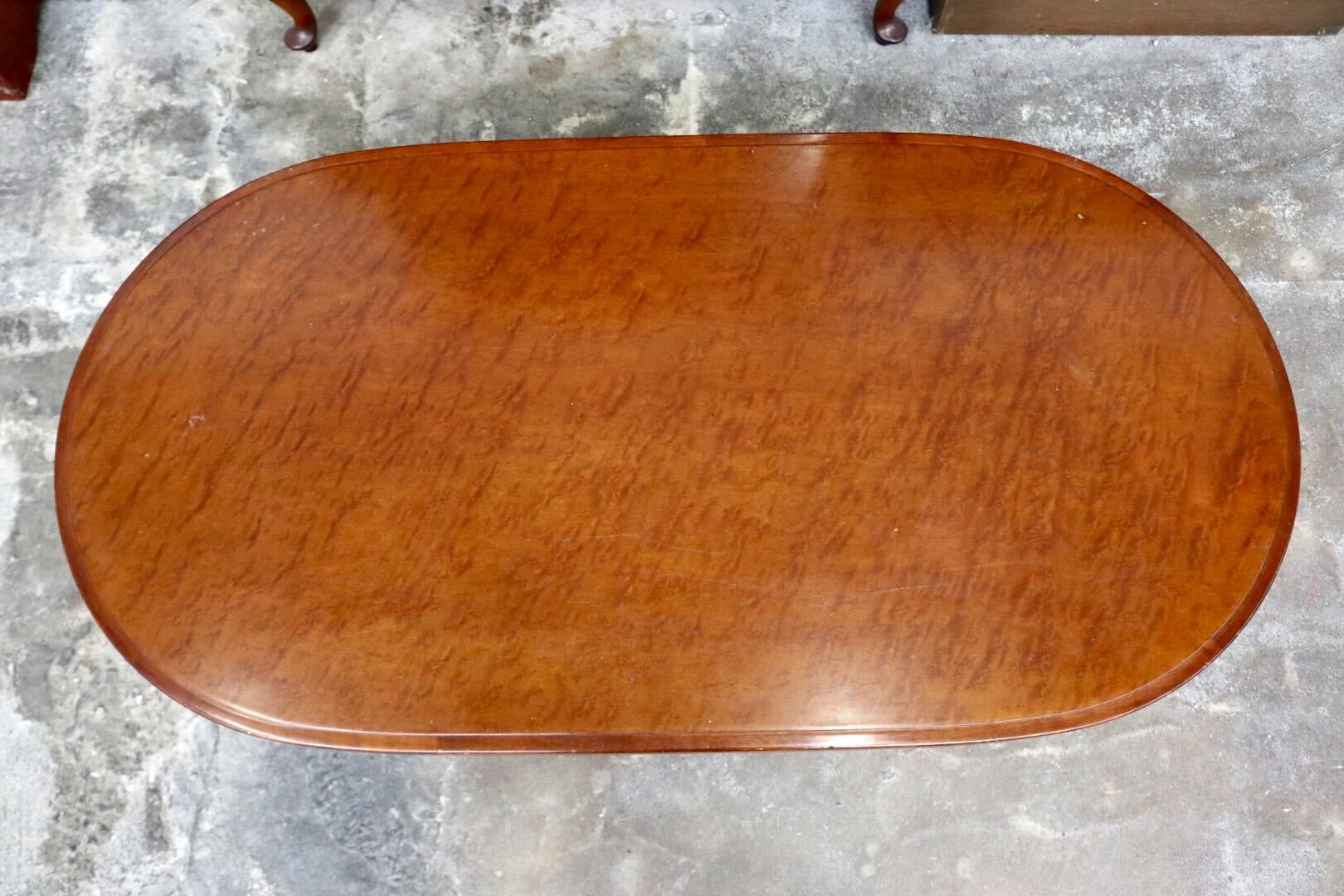 GMIH496B○モリシゲ / MORISHIGE センターテーブル ローテーブル 机 座卓 座敷 木製 オーバル レトロ ヴィンテージ 国産家具