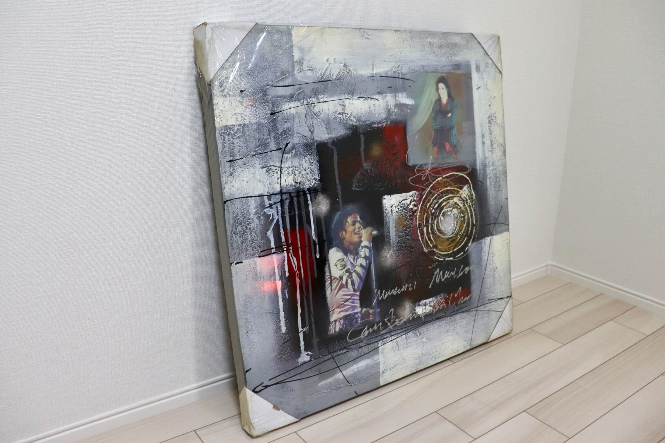 GMIK749T◯マイケル・ジャクソン アートパネル 大型 インテリアボード コラージュアート