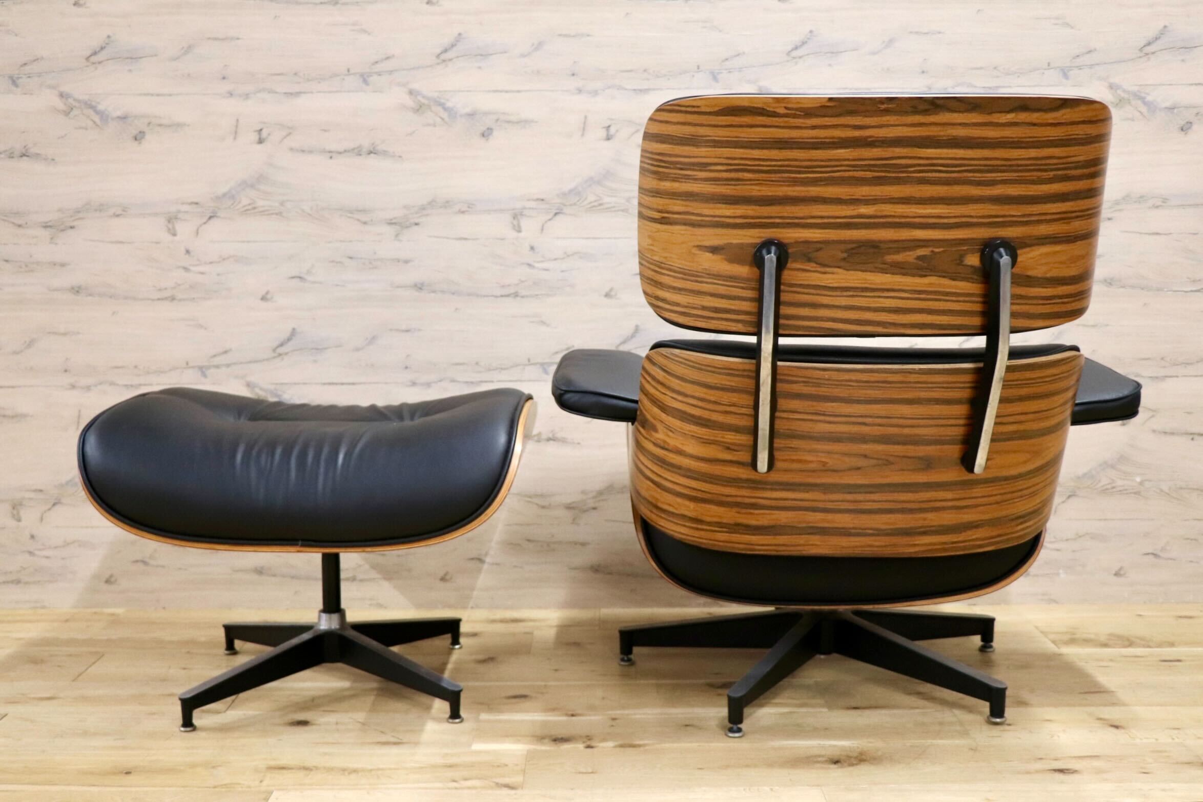 GMJK115◯Eames Lounge Chair イームズ ラウンジチェア&オットマン リプロダクト 合皮 ミッドセンチュリー