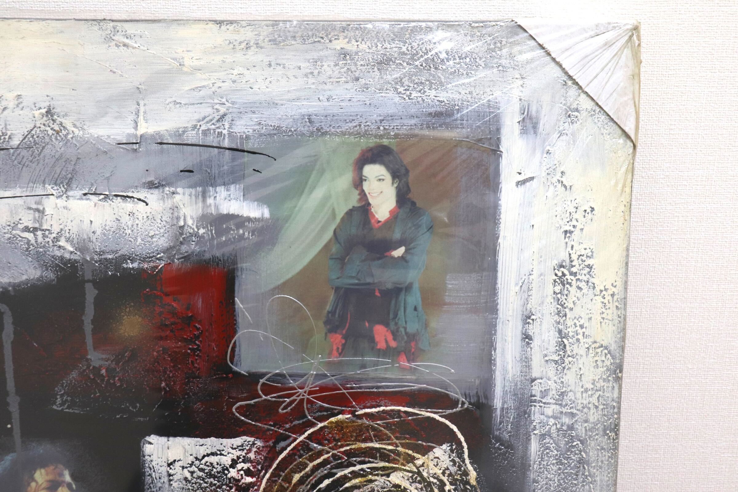 GMIK749T◯マイケル・ジャクソン アートパネル 大型 インテリアボード コラージュアート