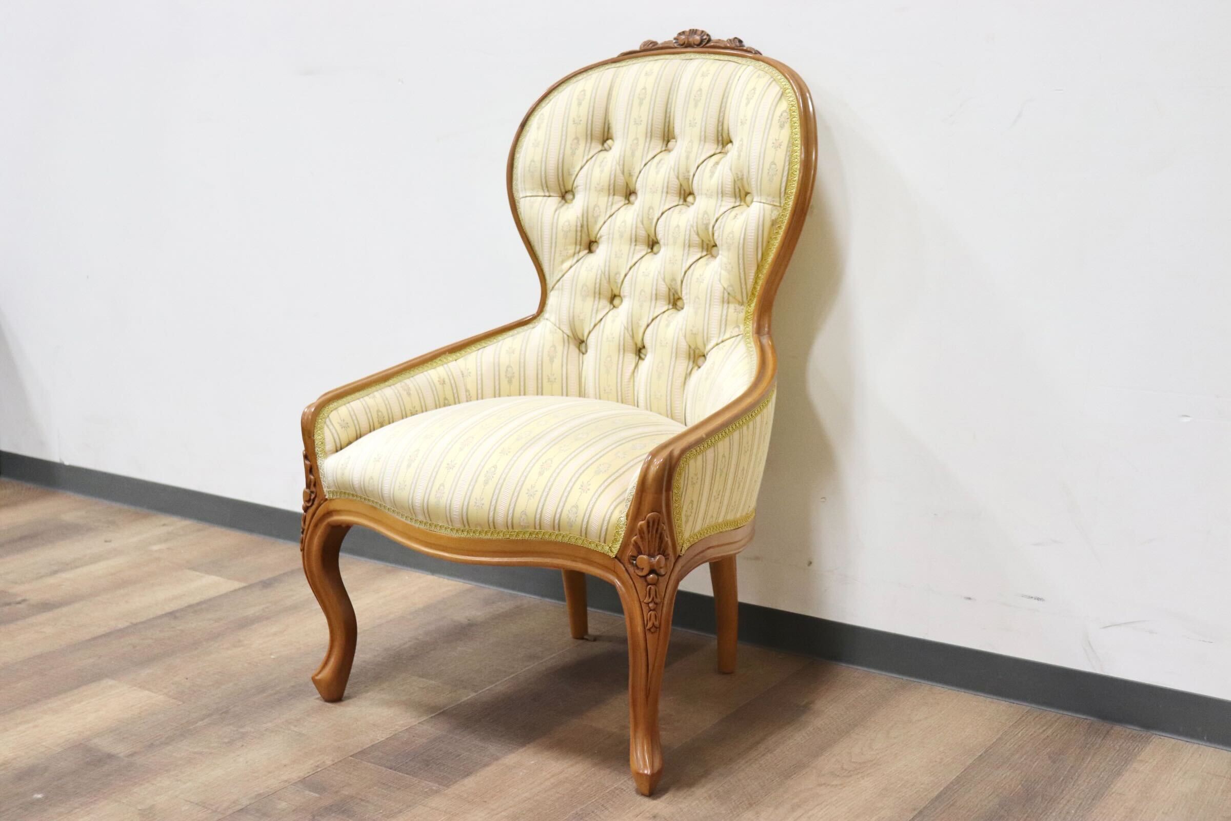 GMHH29A○イタリア ダイニングチェア 子供椅子 撮影用チェア ドールチェア ミニチェア ロココ調 猫脚 彫刻 ヨーロピアン クラシック 展示品