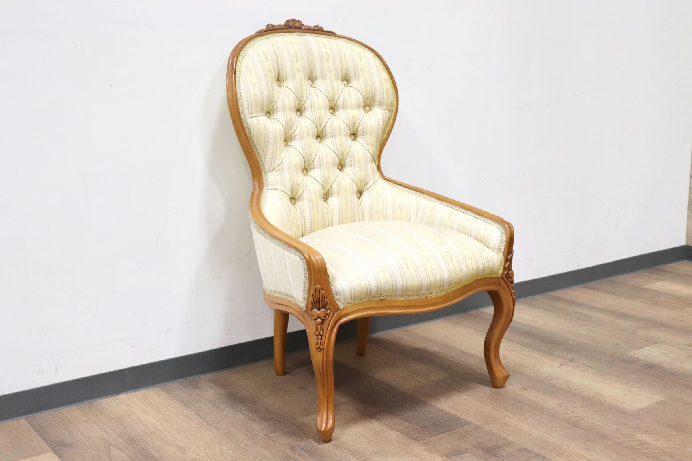 GMHH29A○イタリア ダイニングチェア 子供椅子 撮影用チェア ドールチェア ミニチェア ロココ調 猫脚 彫刻 ヨーロピアン クラシック 展示品