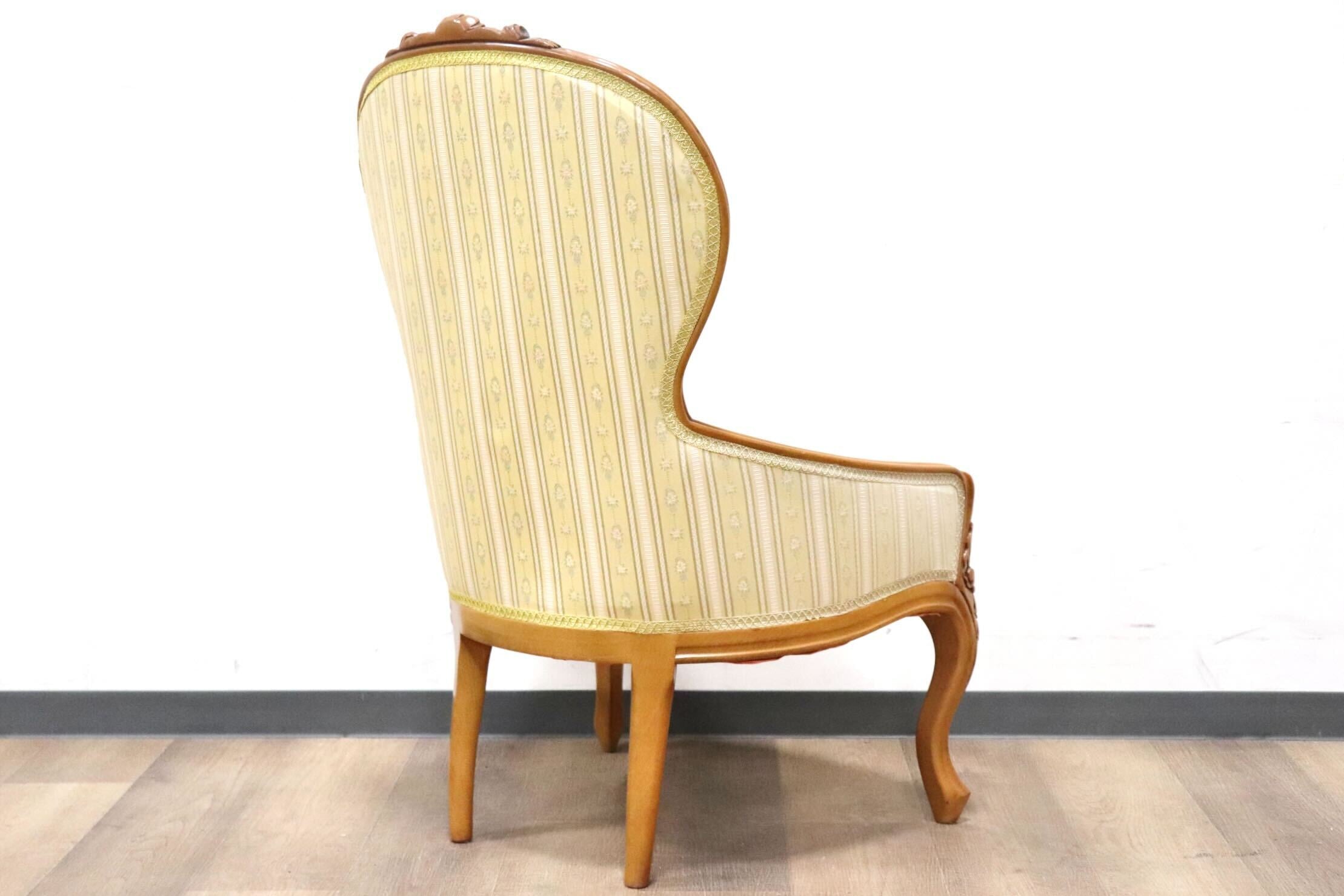 GMHH29A○イタリア ダイニングチェア 子供椅子 撮影用チェア ドールチェア ミニチェア ロココ調 猫脚 彫刻 ヨーロピアン クラシック 展示品