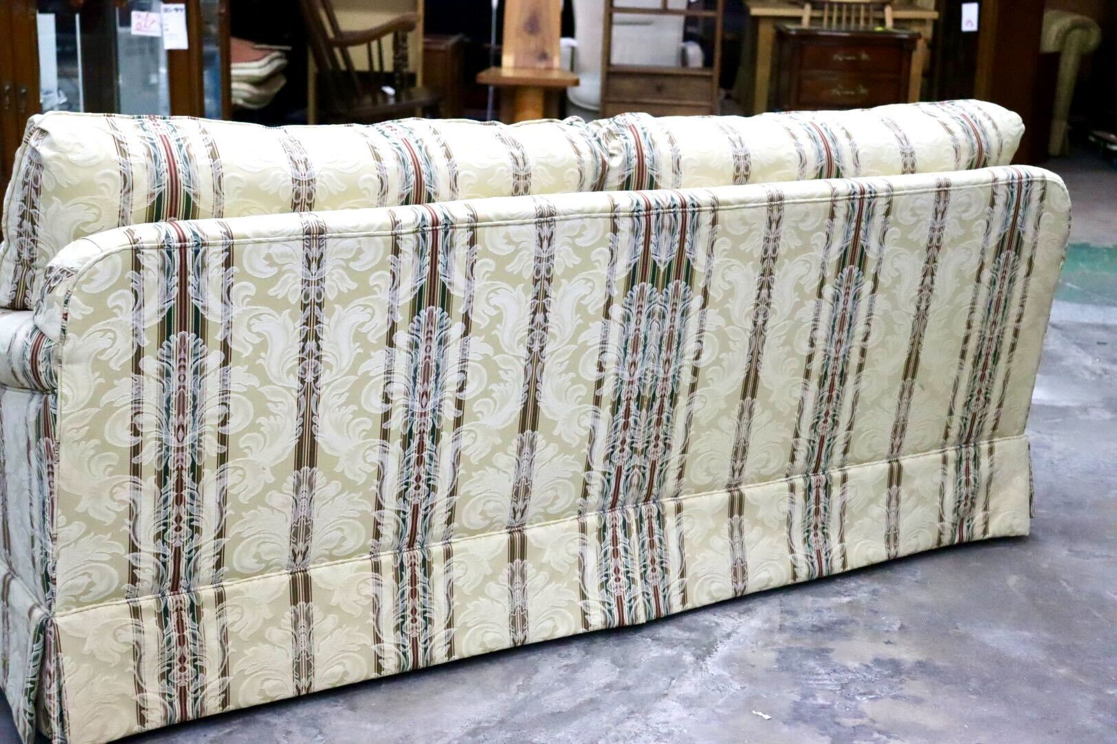 GMIH352○Thomasville / トーマスビル 3人掛けソファ トリプルソファ 長椅子 ファブリック エレガント クラシック