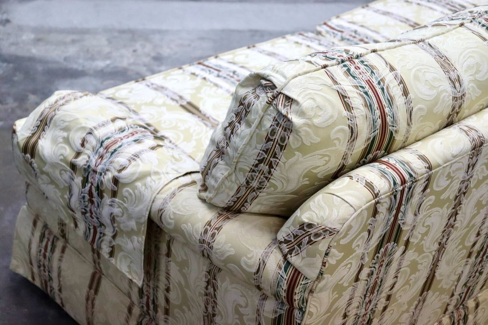 GMIH352○Thomasville / トーマスビル 3人掛けソファ トリプルソファ 長椅子 ファブリック エレガント クラシック