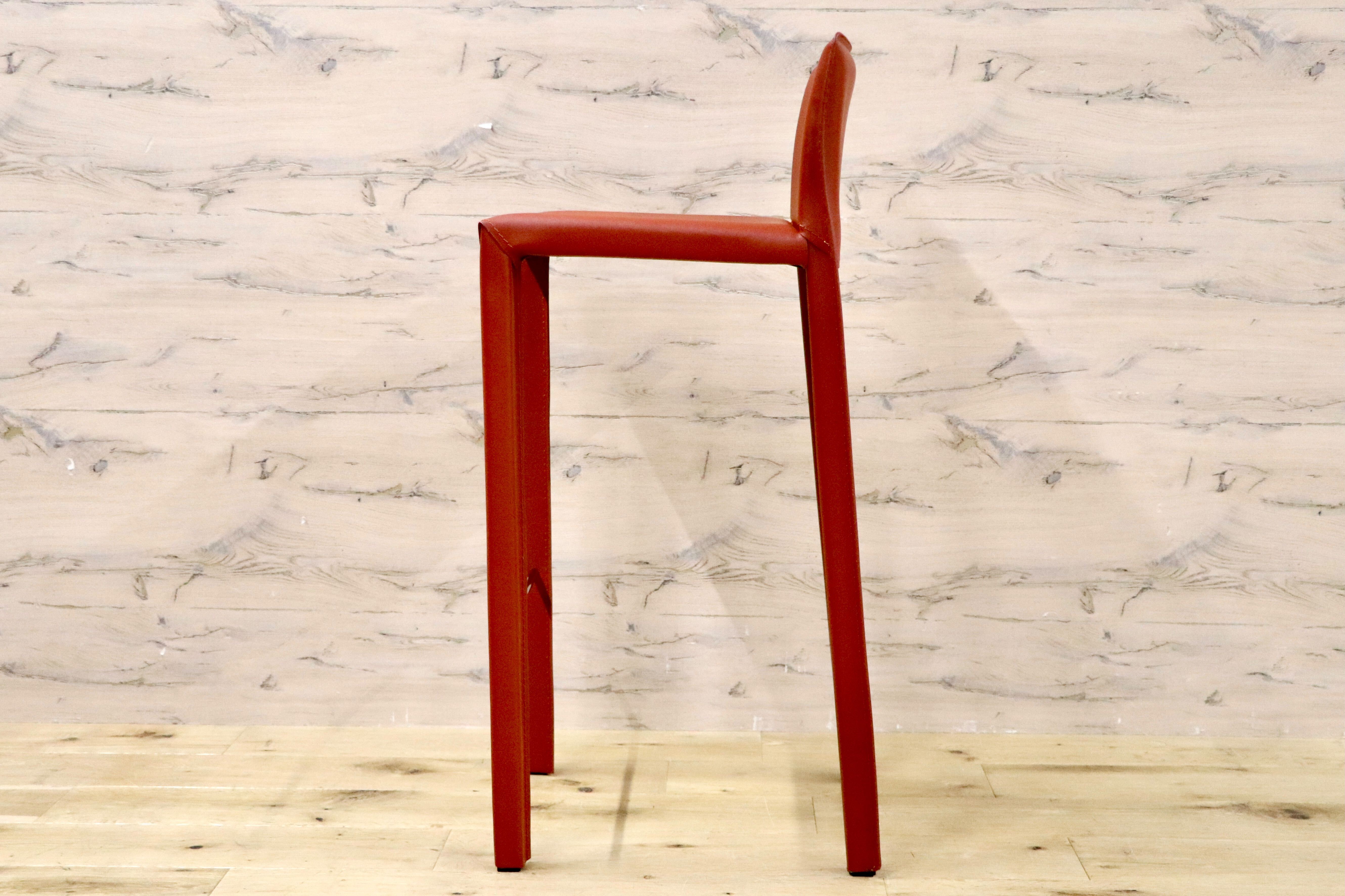 GMHN282B○アダル カウンターチェア ハイチェア バーチェア ハイスツール バースツール リサイクルレザー モダン シンプル 展示品