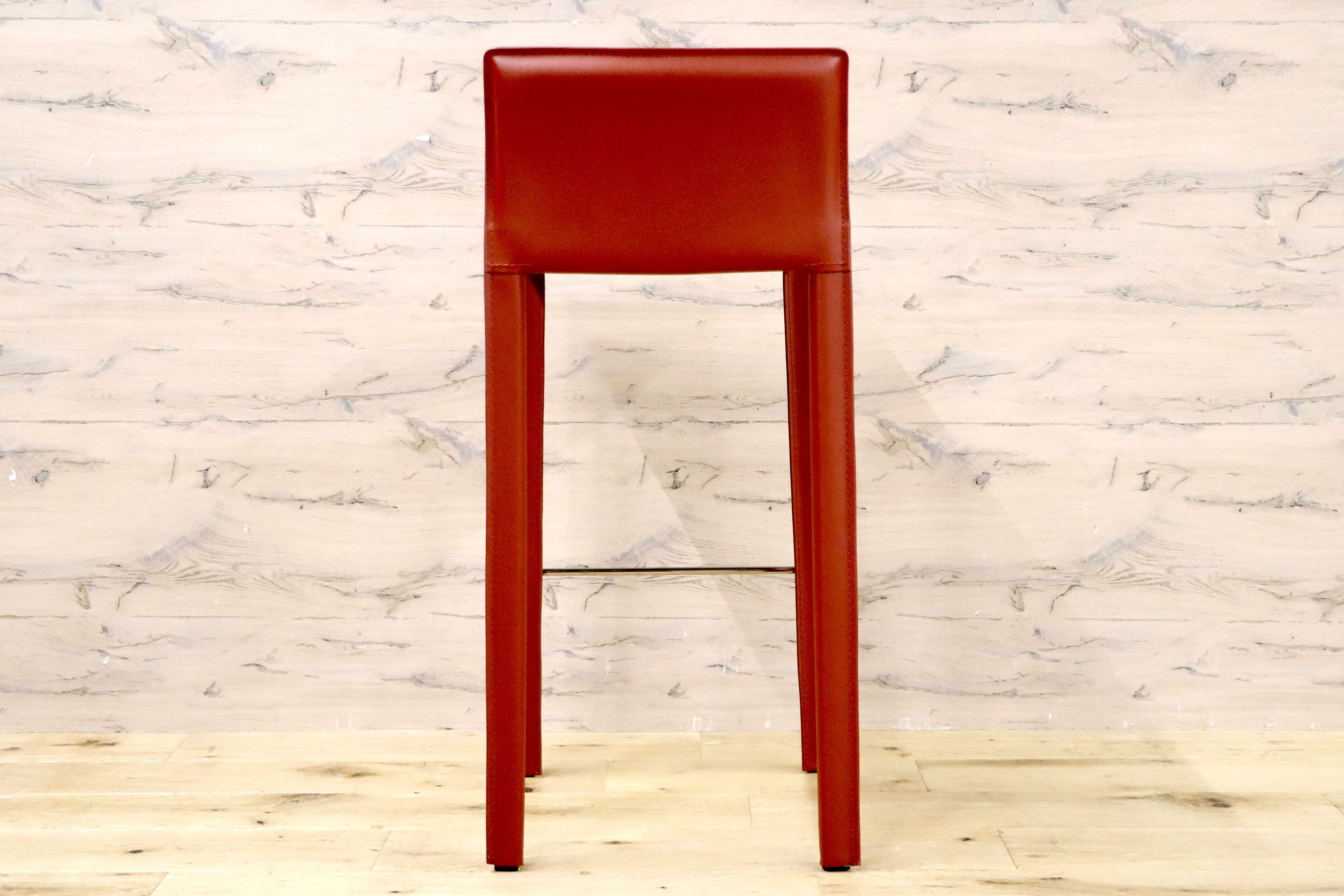 GMHN282B○アダル カウンターチェア ハイチェア バーチェア ハイスツール バースツール リサイクルレザー モダン シンプル 展示品