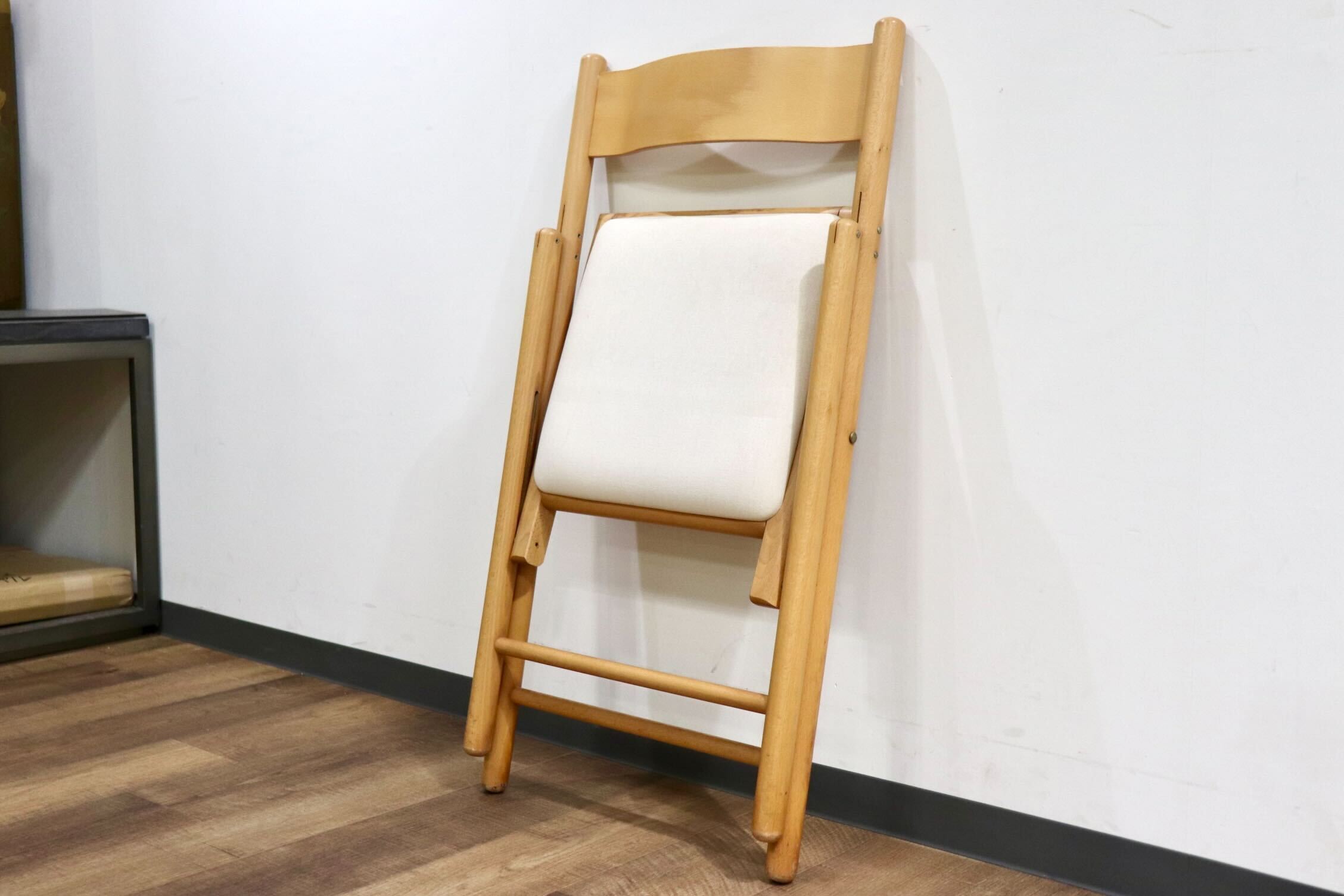 GMIK86D○無印良品 / MUJI フォールディングチェア ダイニングチェア 折りたたみチェア 椅子 イス チェア ブナ材 シンプル ナチュラル