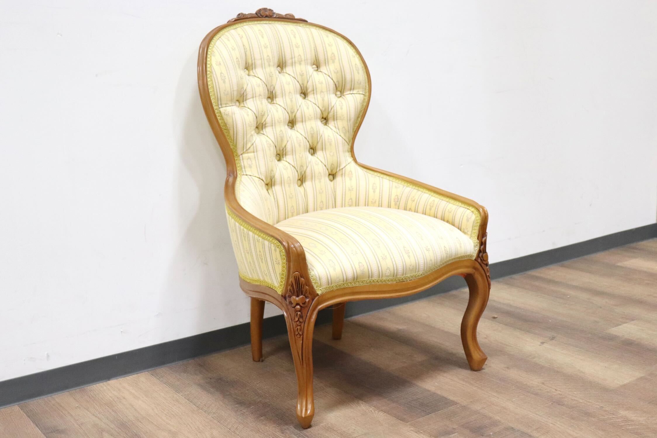 GMHH29B○イタリア ダイニングチェア 子供椅子 撮影用チェア ドールチェア ミニチェア ロココ調 猫脚 彫刻 ヨーロピアン クラシック 展示品