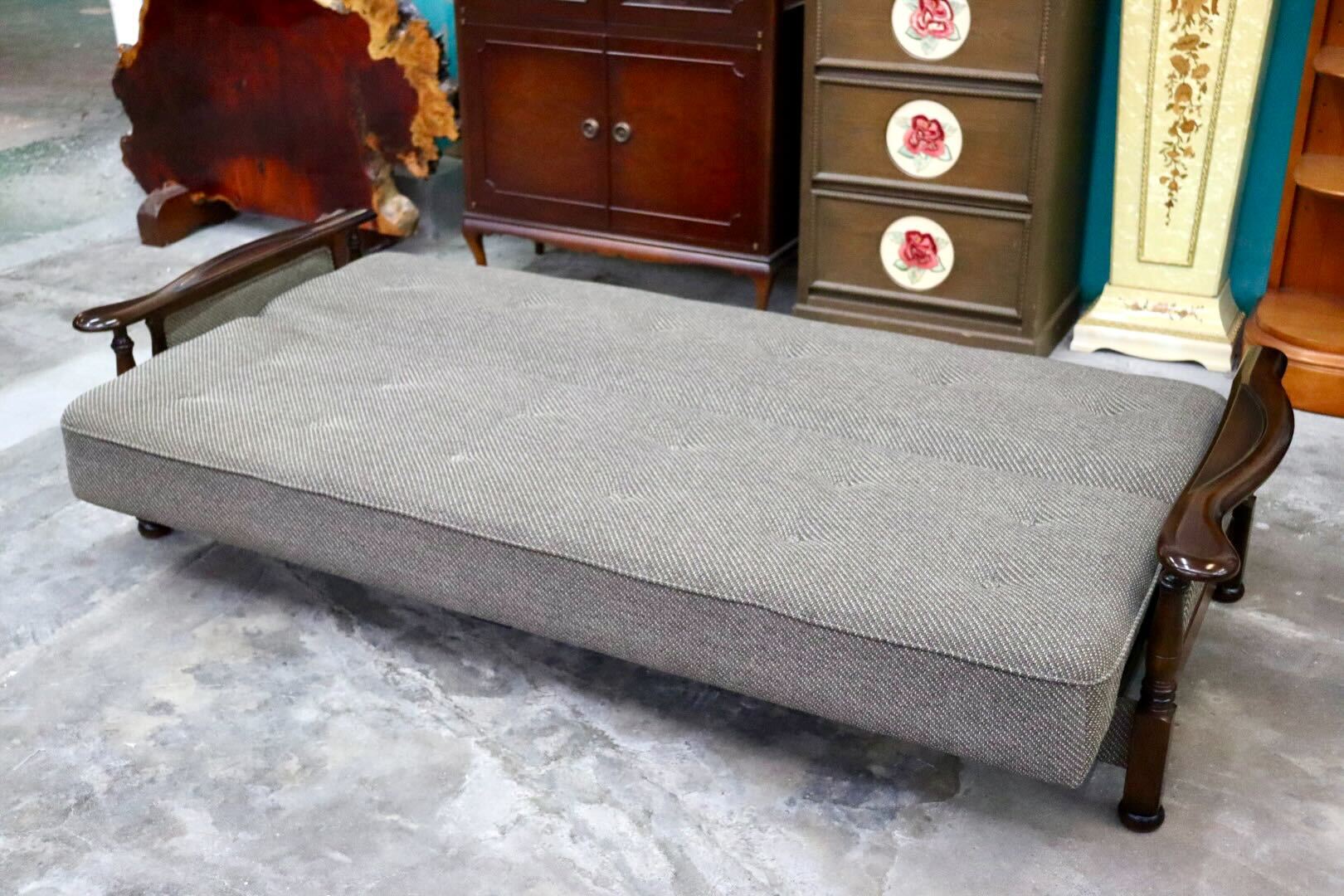 GMIK735○karimoku / カリモク コロニアル YC6053 ソファベッド 3人掛けソファ トリプルソファ ファブリック 国産家具 定価約20.6万