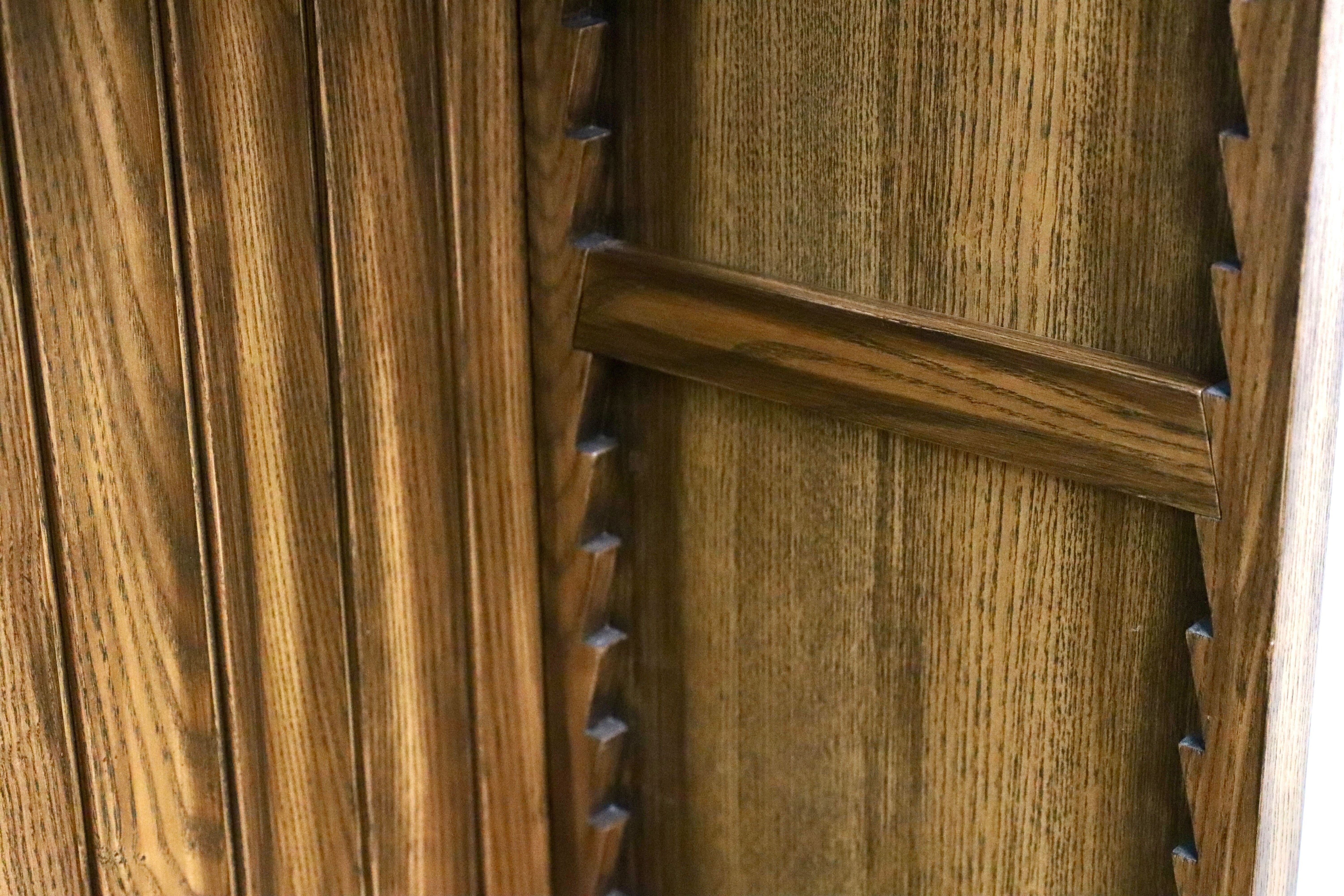 GMIS338B○民芸家具 和風モダン オープンシェルフ ラック ブックシェルフ 楢材 古民家 カフェ 店舗什器