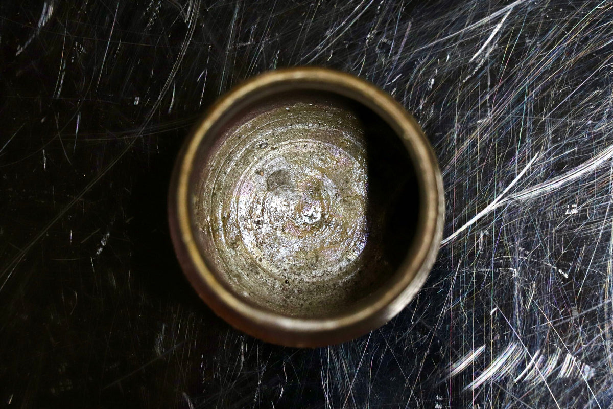 GMJH332AX◯備前焼 湯呑 組湯呑 夫婦湯呑 筒茶碗 窯変 胡麻 和食器 陶器 在銘 共箱 和モダン 伝統工芸 2客セット