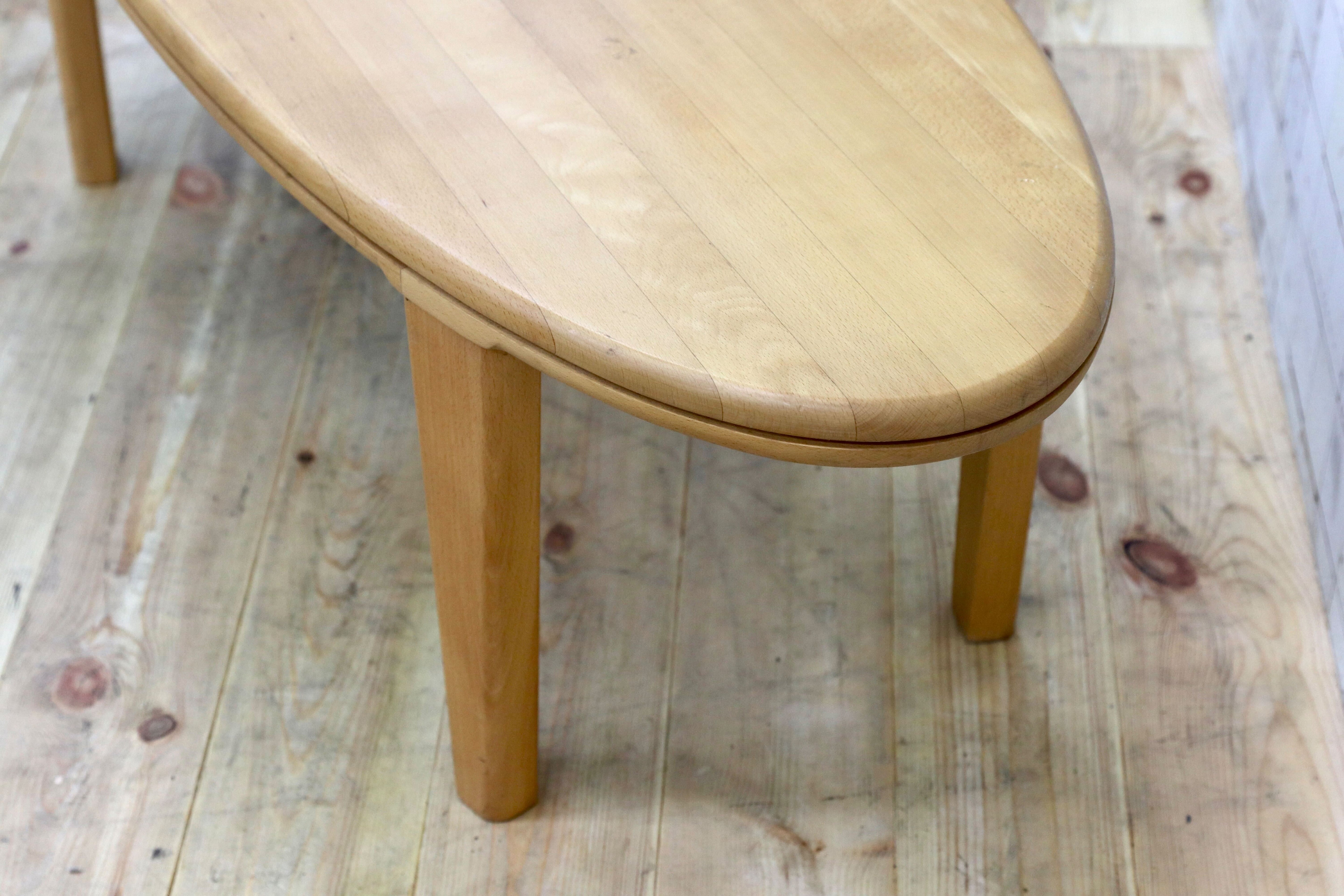 GMIS83○ビーチ無垢材 センターテーブル リビングテーブル コーヒーテーブル 北欧スタイル ヴィンテージ