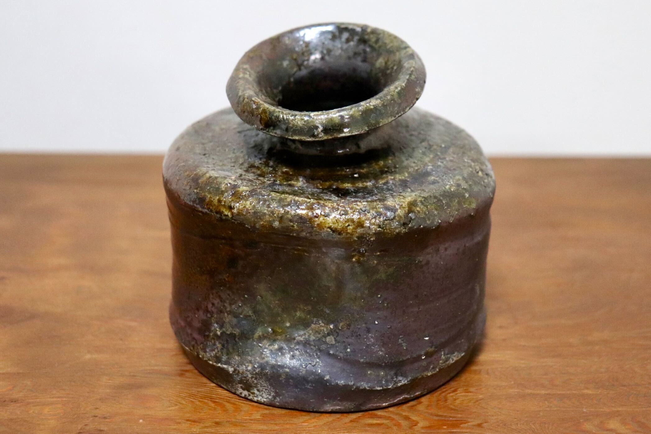 GMIO497A○丹山窯 丹波焼 掛花入 花器 伝統工芸 丹波篠山 未使用